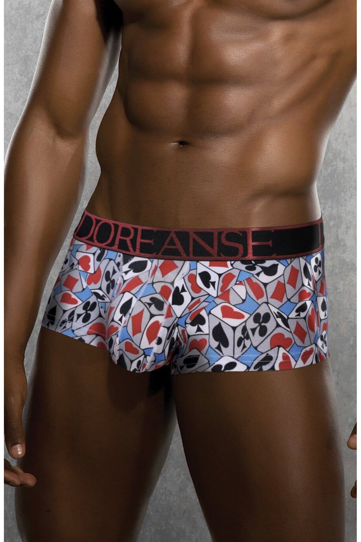 Doreanse İskambil Zar Desenli Mini Boxer