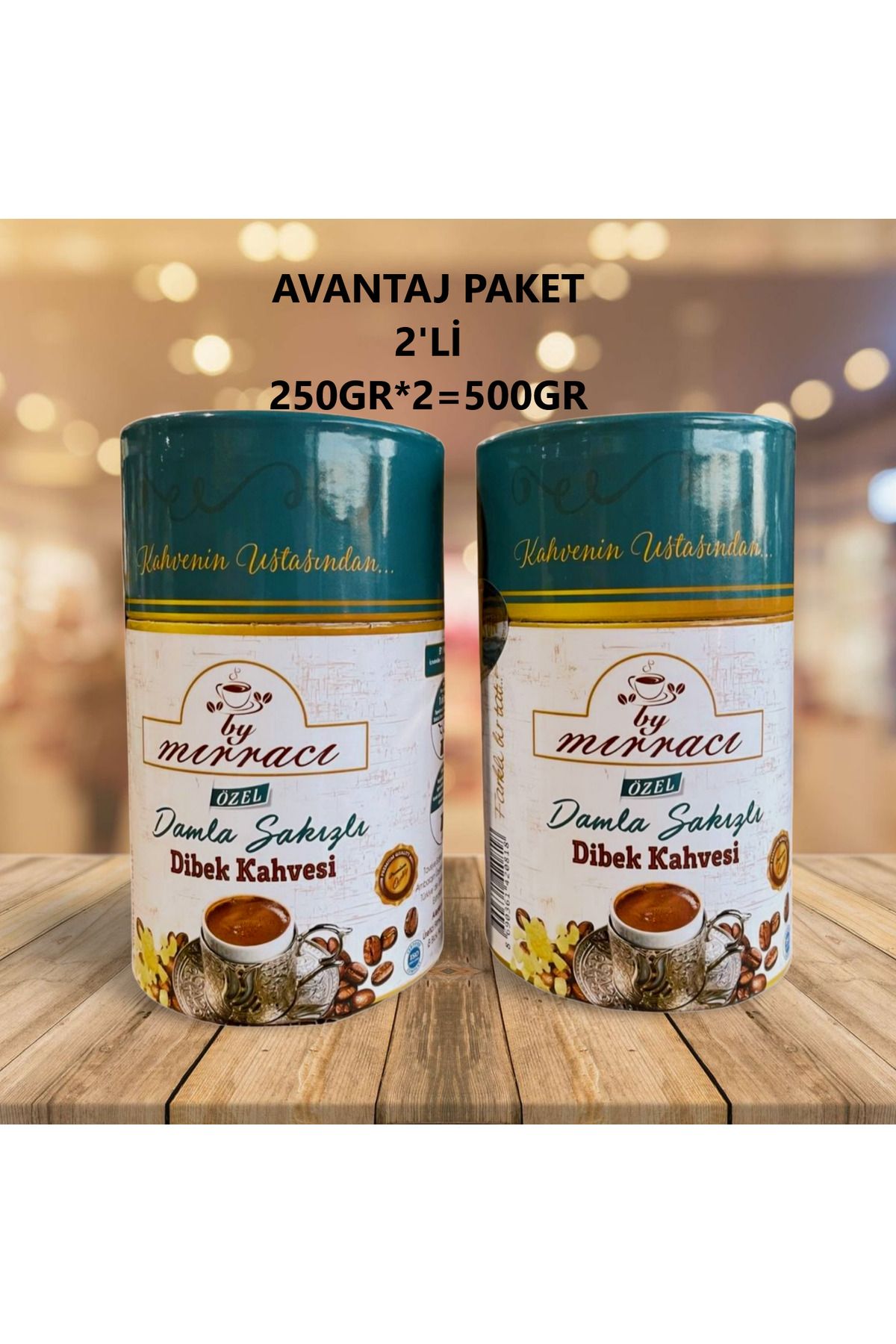 BY MIRRACI Damla Sakızlı Dibek Kahvesi 250 gr 2Lİ TOPLAM=500 GR Özel Hediyelik Enerji Verici