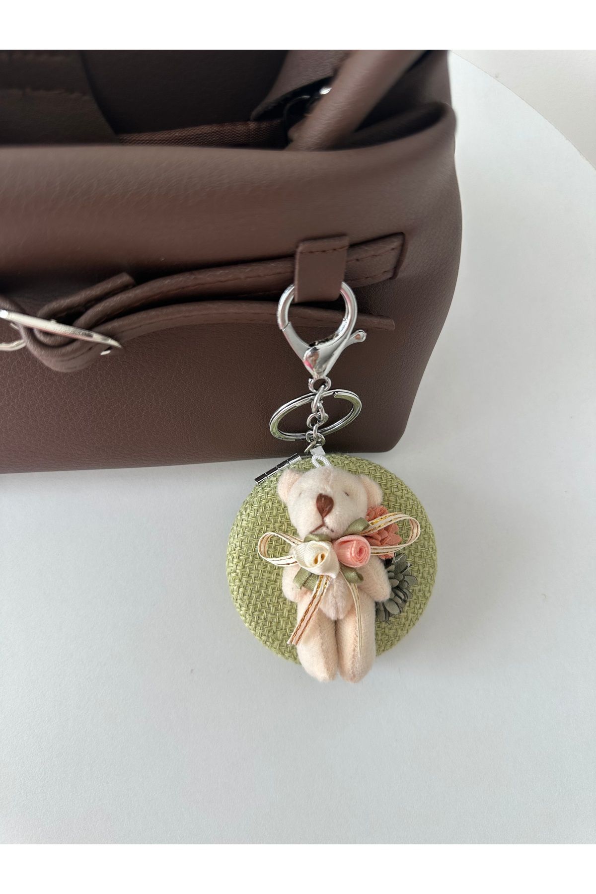 Vina Bag Aynalı Ayıcık Çanta Charmı