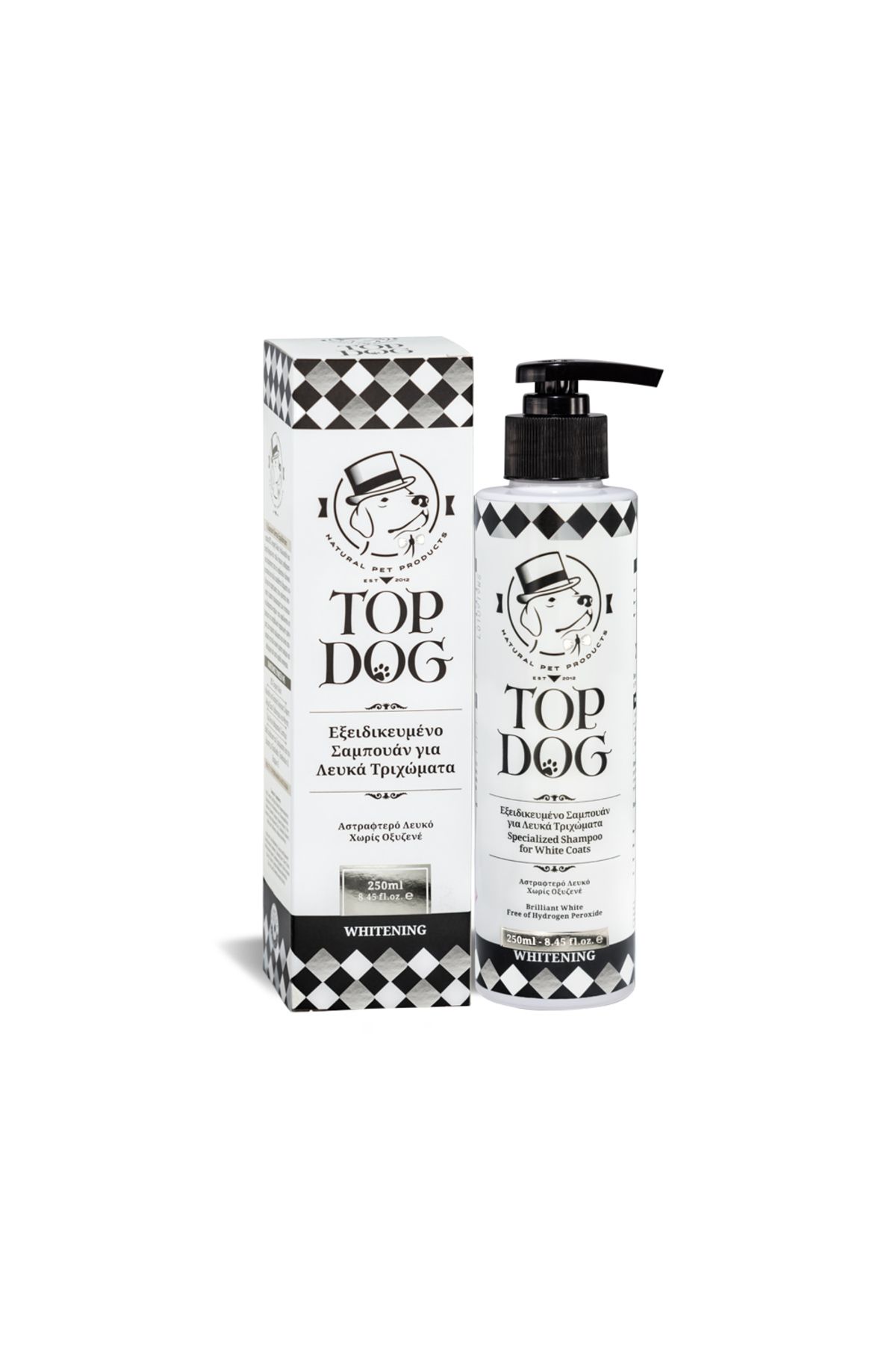 Top Dog Sampon Profesional Pentru Caini Albi Topdog - 250 Ml - One Size