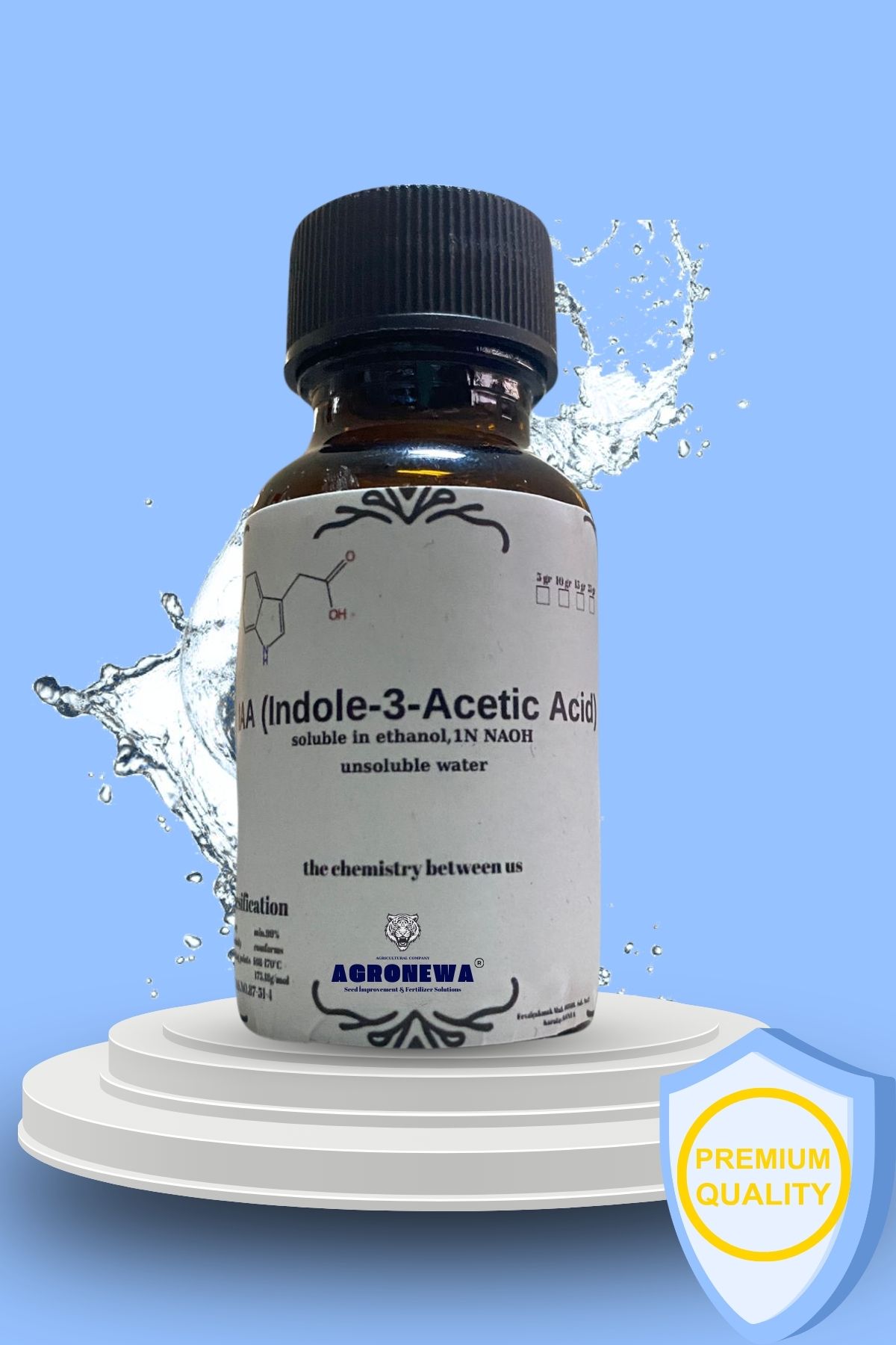 AGRONEWA INDOL ASETİK ASİT IAA 5 GR. BİTKİ GELİŞİM VE BÜYÜME HIZLANDIRICI ETİL ALKOLDE ÇÖZÜNÜR.
