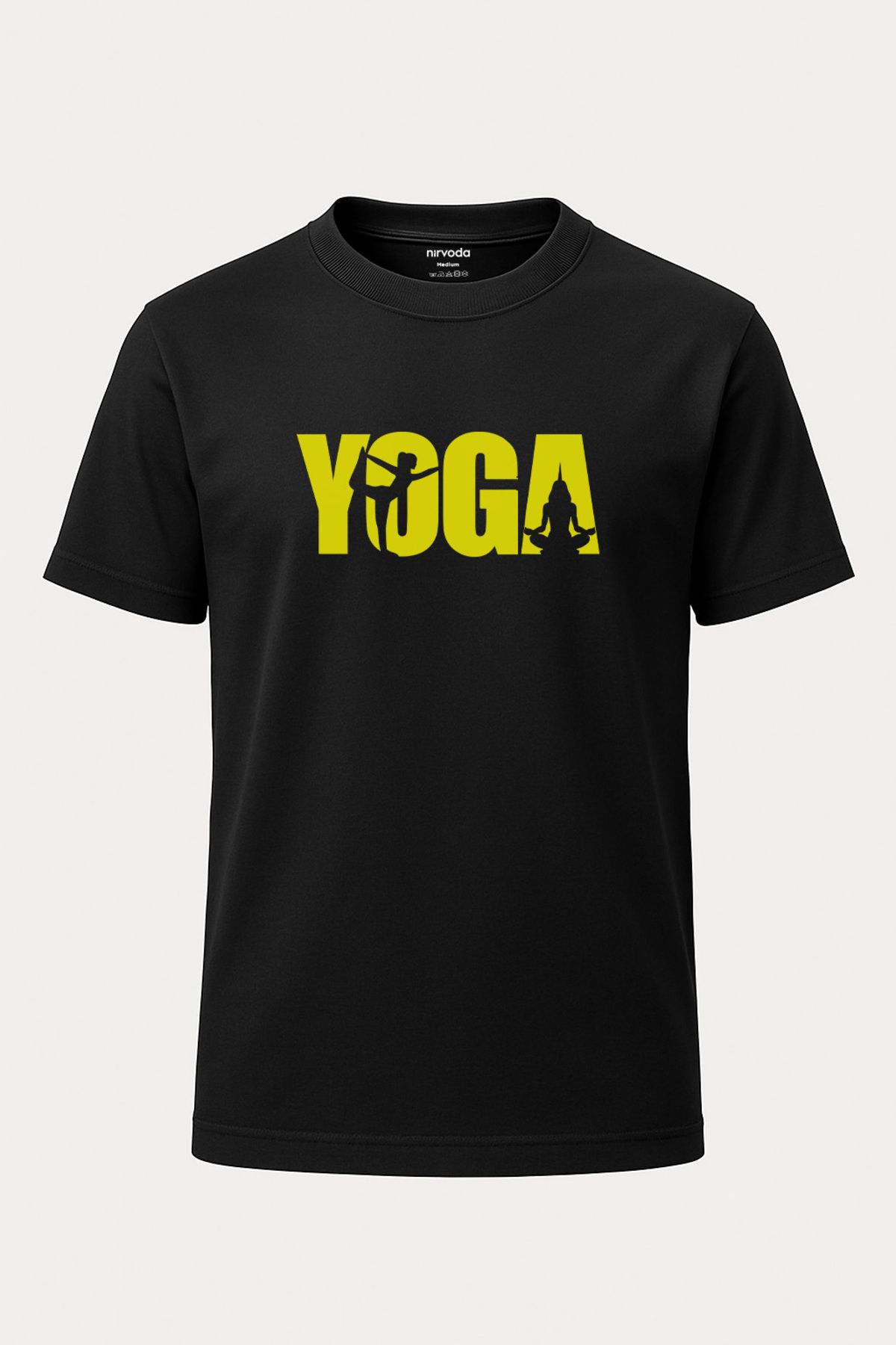nirvoda Unisex Yoga Yazılı Tişört - Baskılı Yoga T-shirt