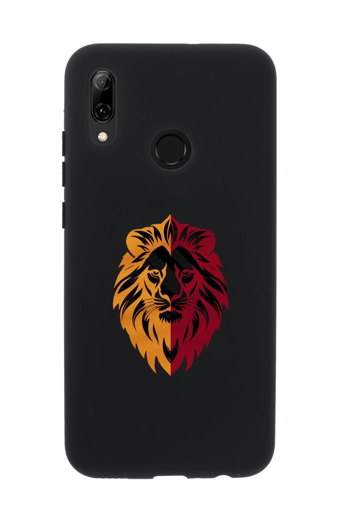 mooodcase Huawei Psmart 2019 Uyumlu Sarı Kırmızı Aslan Desenli Premium Silikonlu Telefon Kılıfı