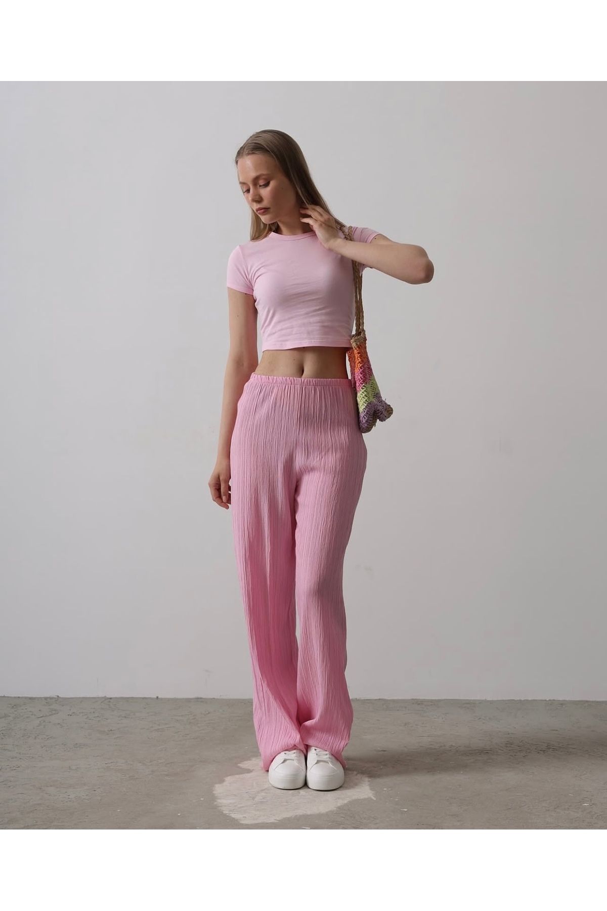 dilara kavasoğlu butik KADIN KETEN YAZLIK PANTOLON