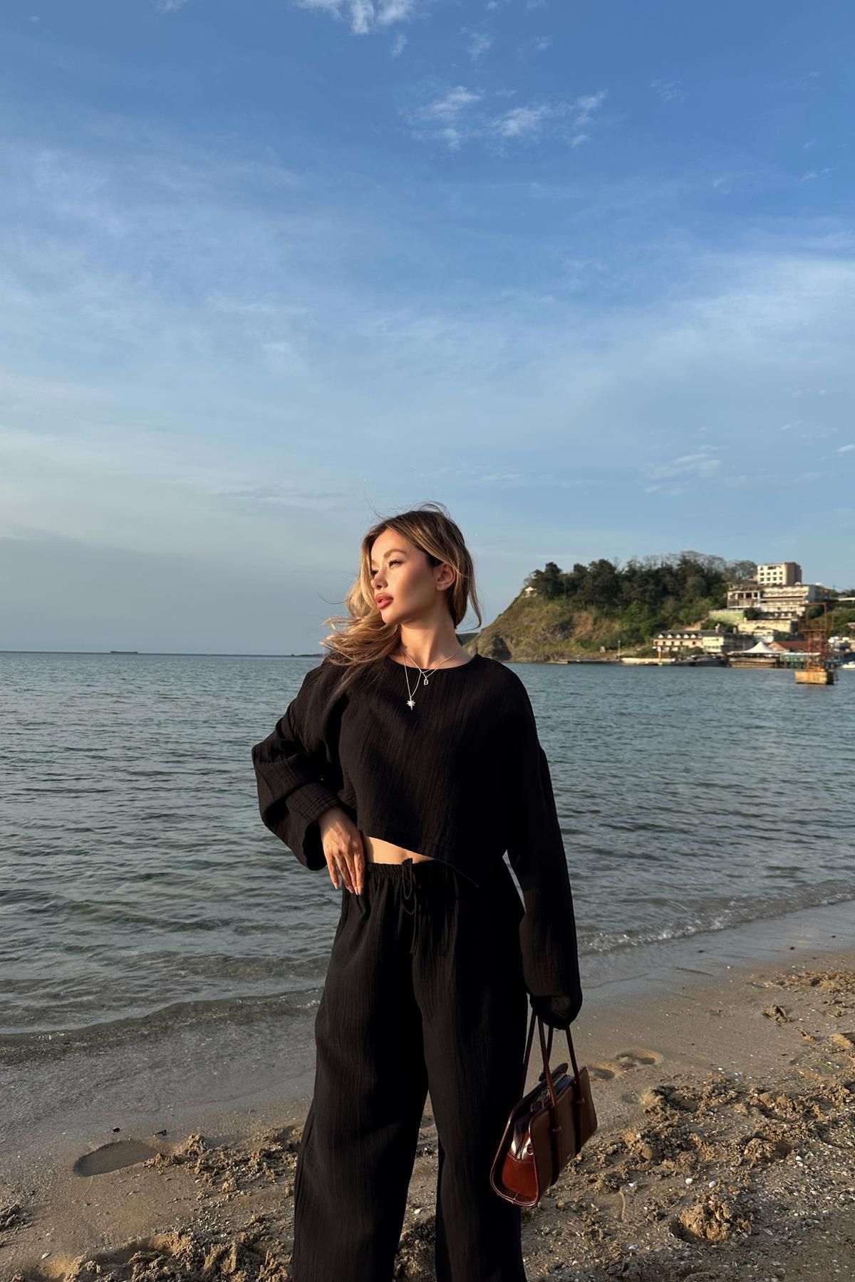 mylove Müslin Takım Siyah