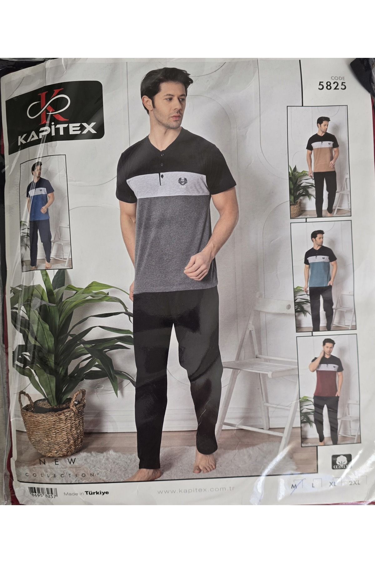 KAPİTEX Erkek Kısa Kollu Pijama Takımı