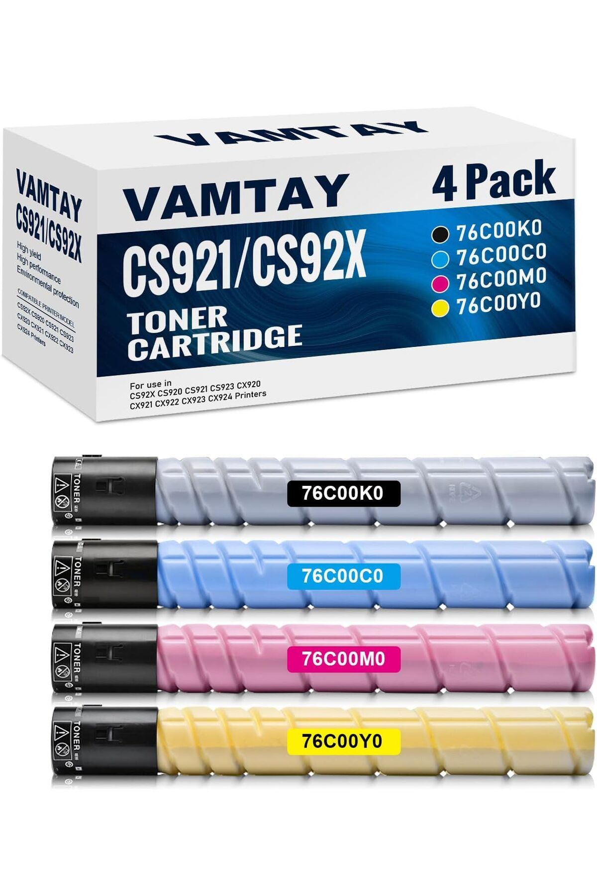 Lexmark CS92X CS920 CS923 CX920 CX921 CX922 CX923 CX924 Printer(4 Pack)