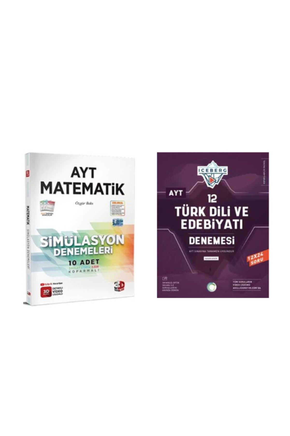 Yargı Yayınları 2025 3d ayt matematik deneme ve okyanus ayt edebiyat deneme