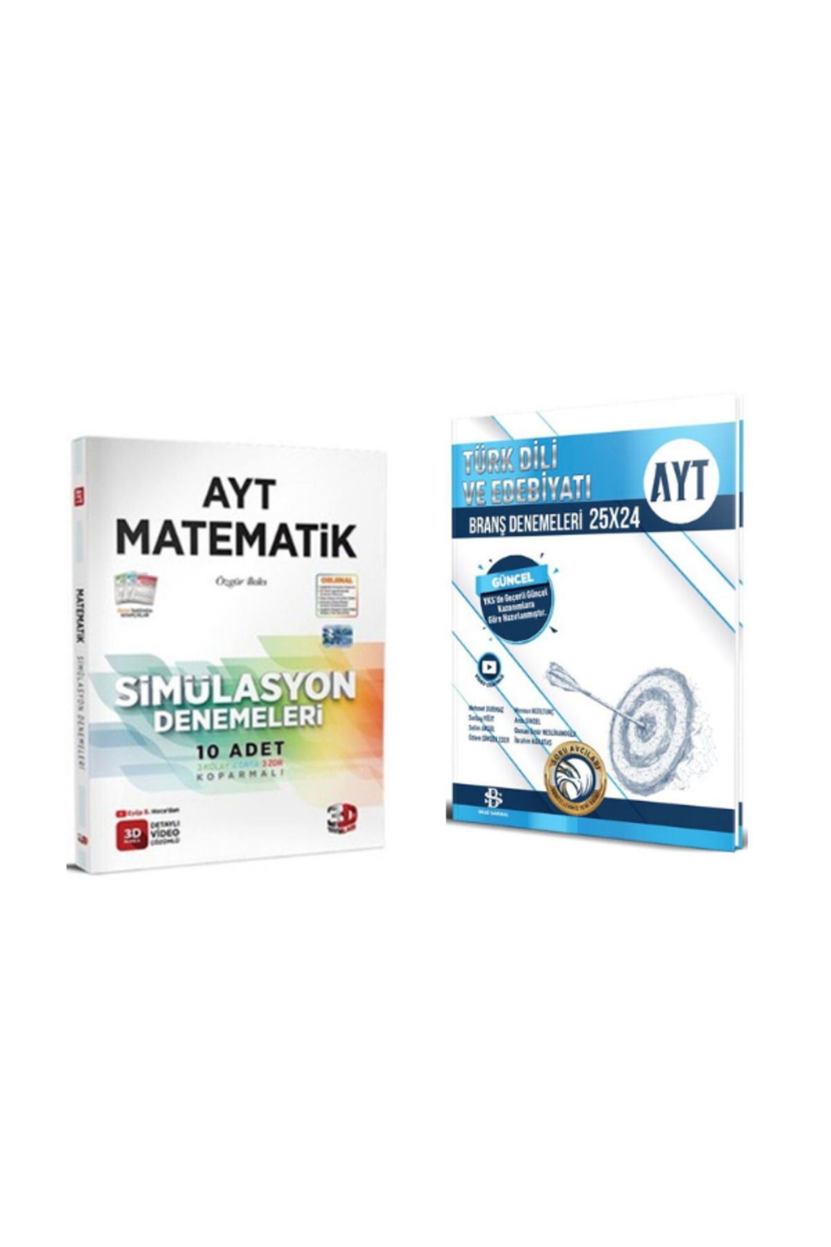 Yargı Yayınları 2025 3d ayt matematik deneme ve bilgi sarmal ayt edebiyat deneme