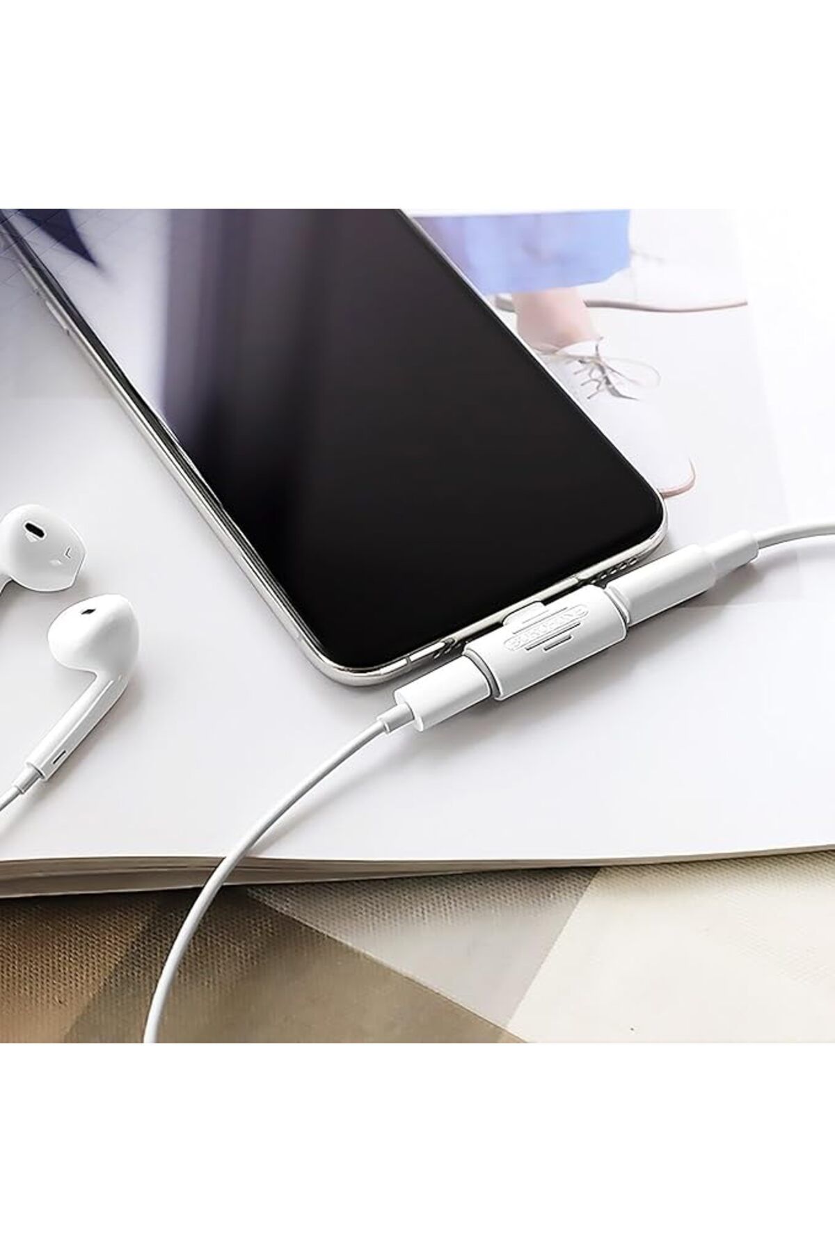 Borofone-Lightning Audio and Charging Converter Sound and Power for iPhone 14 13 12 11 Pro Max 2