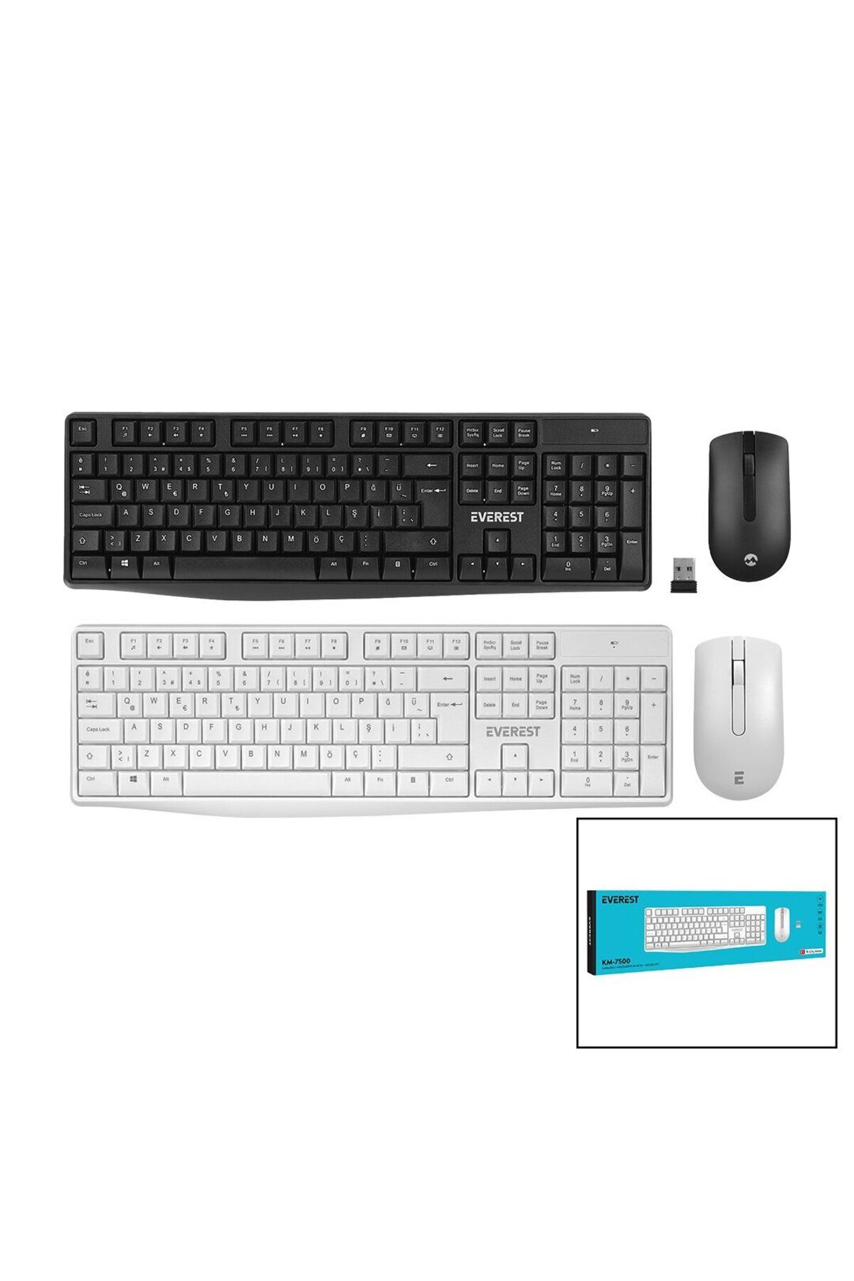 POEBGO FAMİLY'S KM-7500 KABLOSUZ MULTİMEDİA KLAVYE - MOUSE SETİ Q KALVYE (5162)