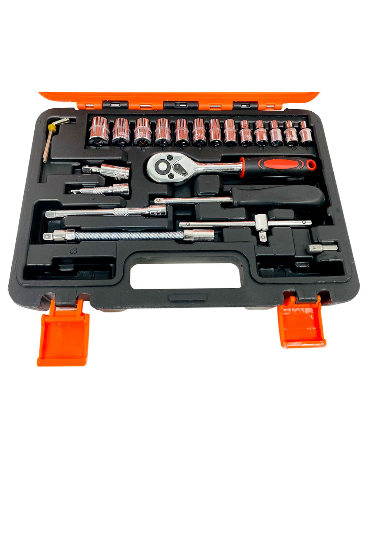 SHUNDA-53PCS 1/4" Drive Socket Set, CR-V Chrome Vanadium, Professional Quality, Compact Tool Kit 3