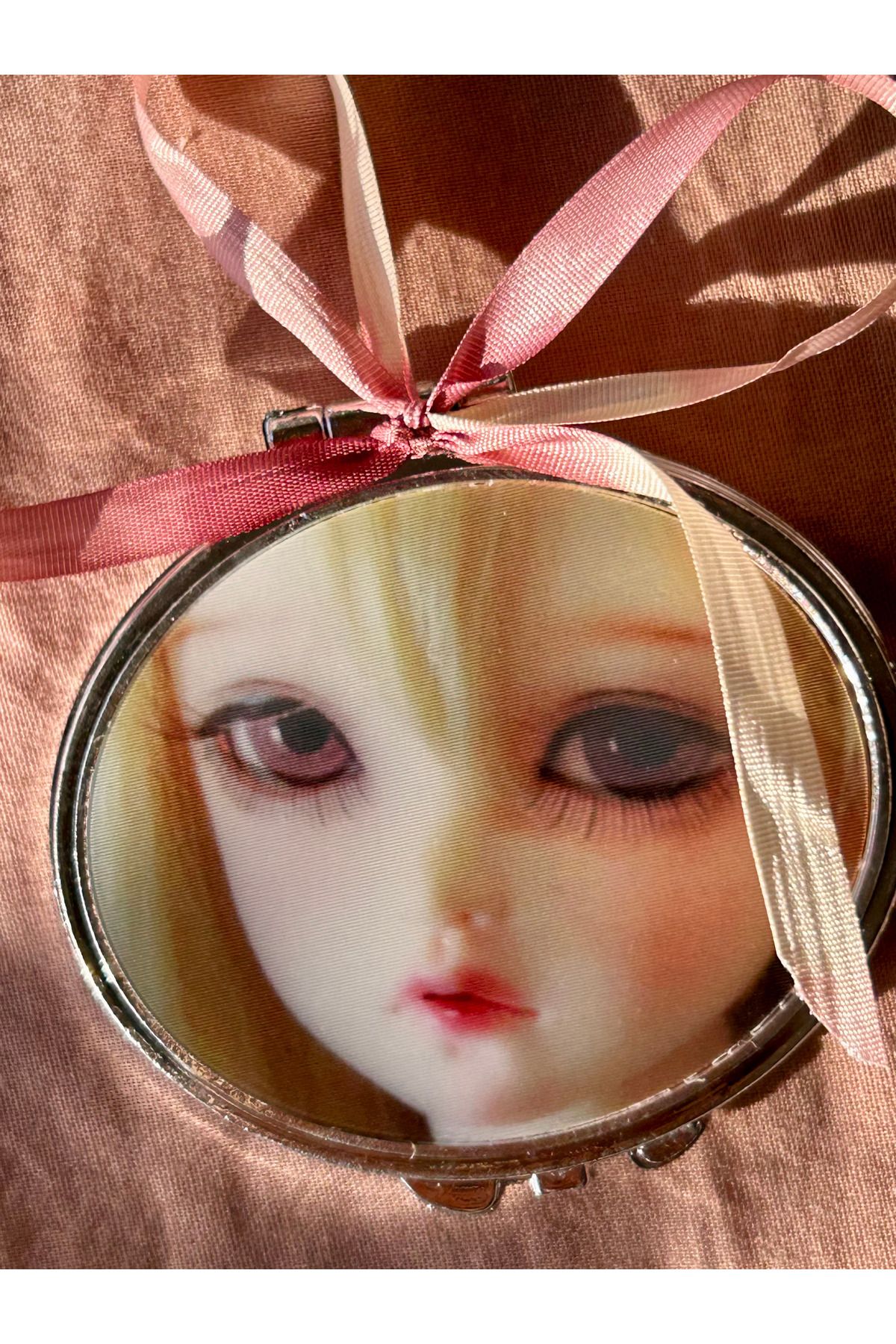 merccuri crafts blythe dolls çanta ve makyaj aynası coquette estetik (3d resimli, gözleri değişiyor!)