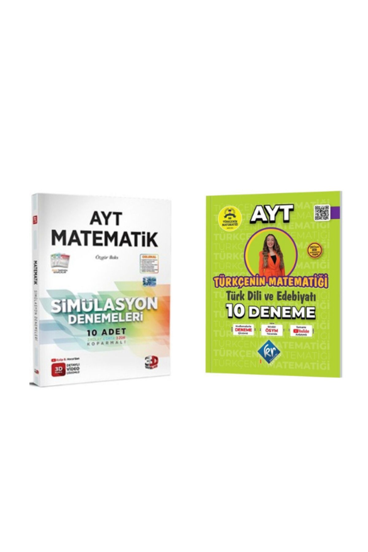 Yargı Yayınları 2025 3d ayt matematik deneme ve gamze hoca ayt edebiyat deneme