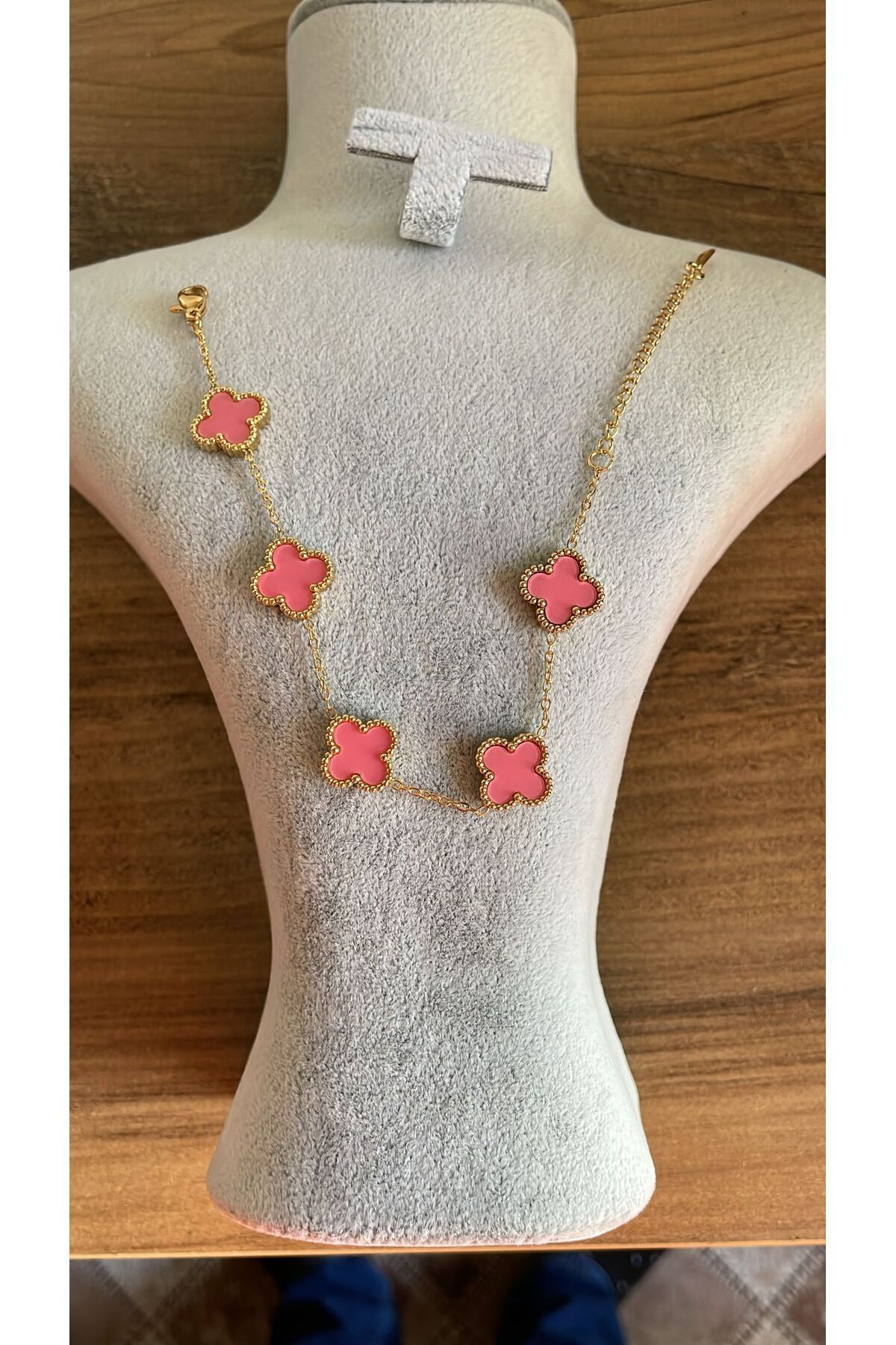 stainles steel KADIN PEMBE YONCA ÇELİK BİLEKLİK