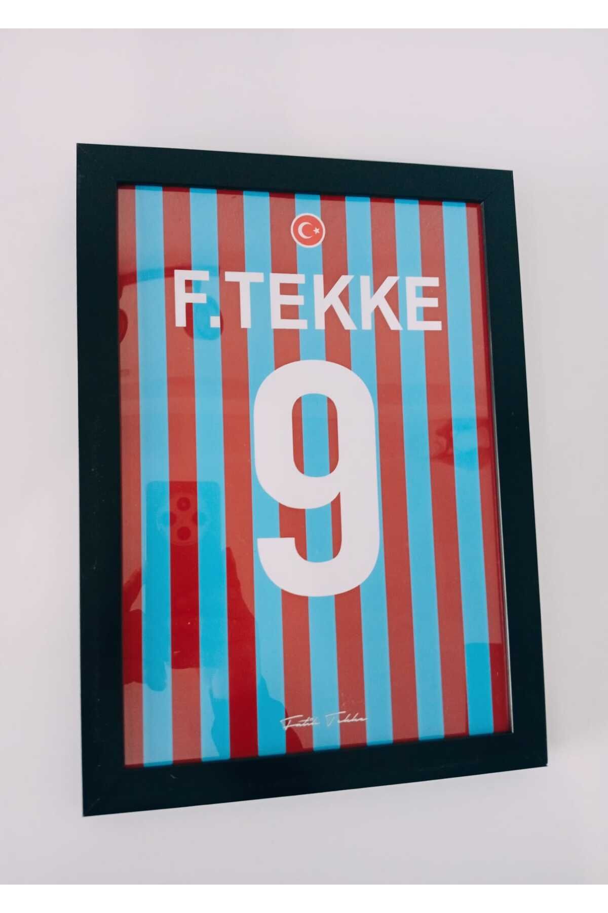 Erdizayn 21x30 cm Fatih Tekke Tasarımlı Poster Tablo 1 mm Şeffaf PVC Korumalı Çerçeveli Hediyelik Tablo
