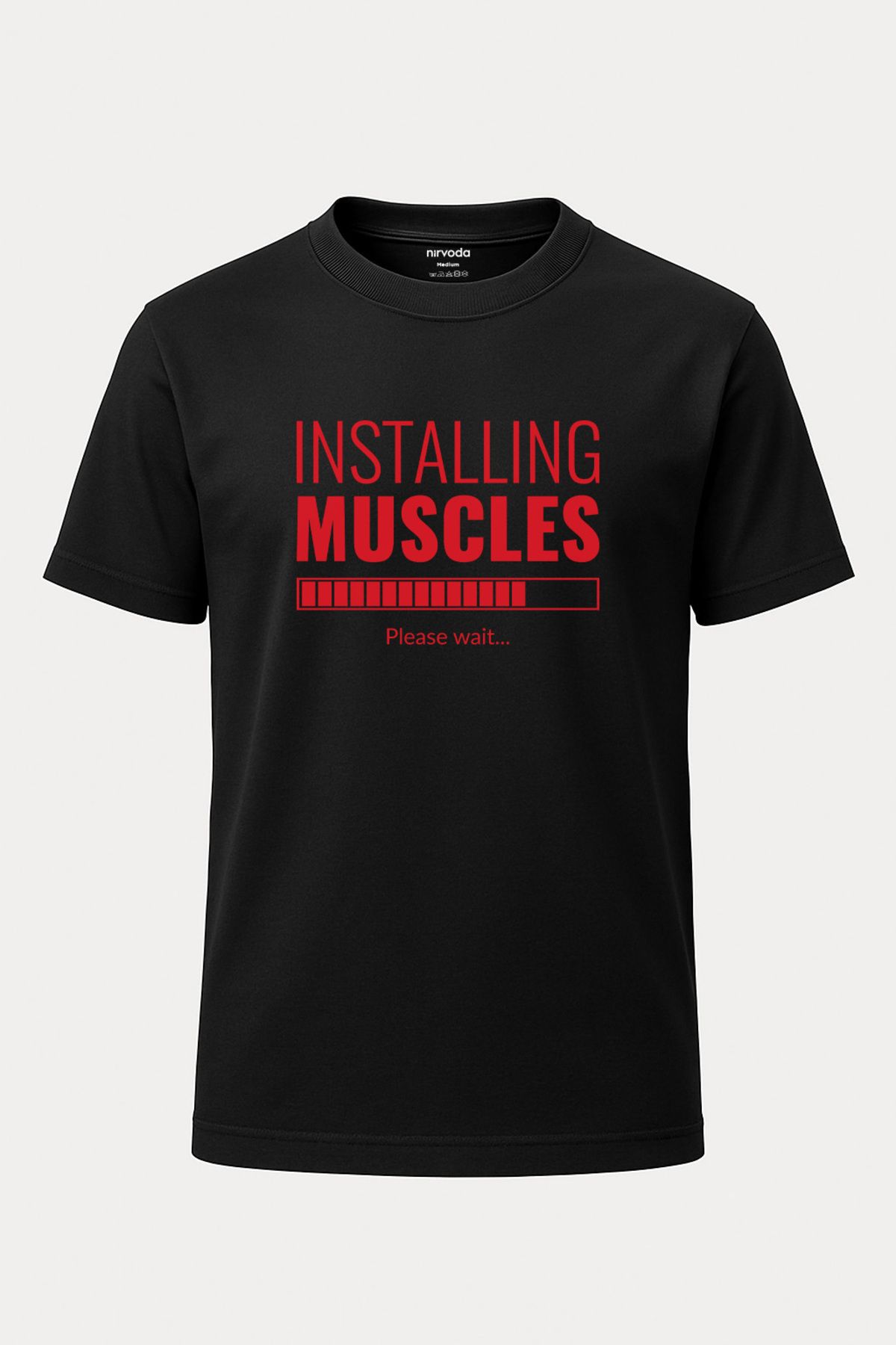nirvoda Unisex Kas Yükleniyor Fitness Tişört - Spor T-shirt