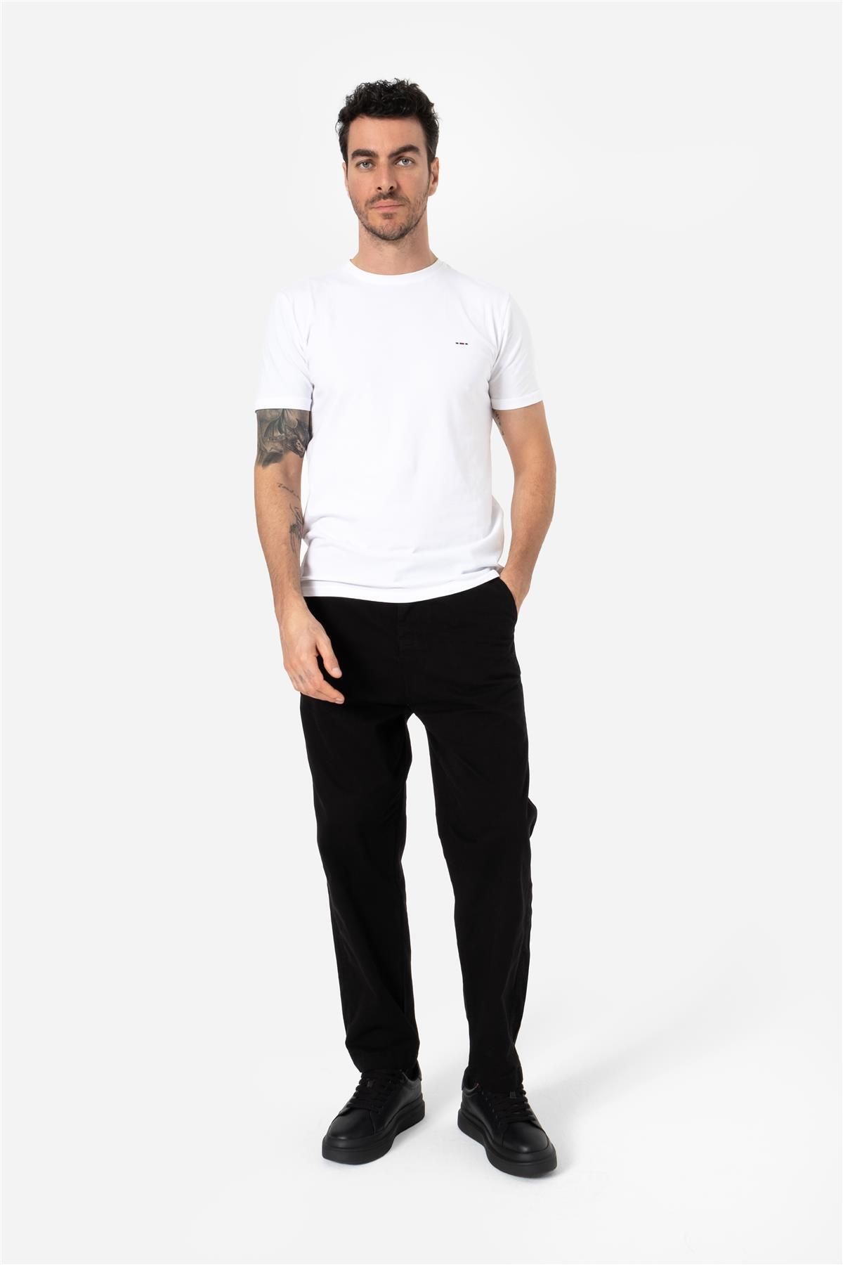 Brothers ERKEK RAHAT KESİM BELİ LASTİKLİ VE İPLİ BOL PAÇA YAN CEPLİ BAGGY PANTOLON ZANZI SİYAH B03.2