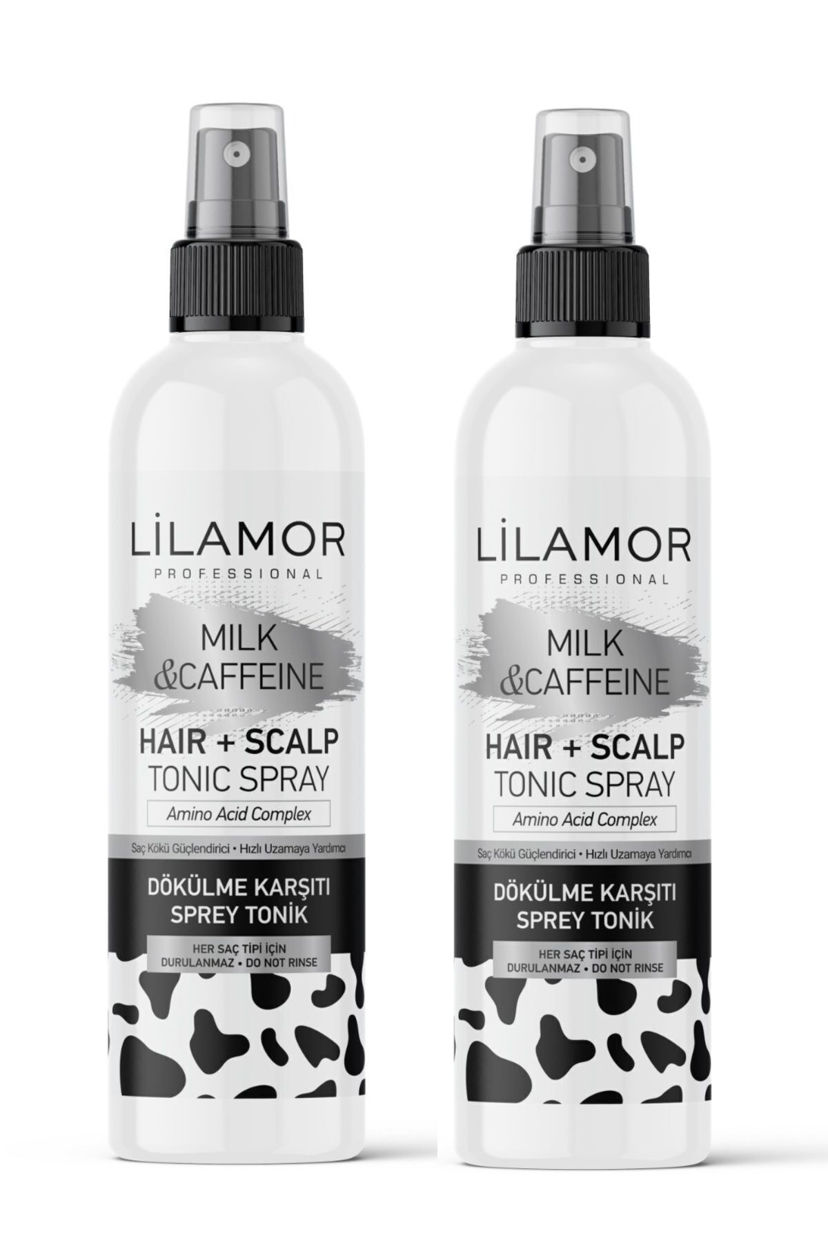 Lilamor Professional Milk & Kafein & Dökülme Karşıtı Saç Toniği-Hızlı Uzamaya yardımcı 250ml X 2ADET