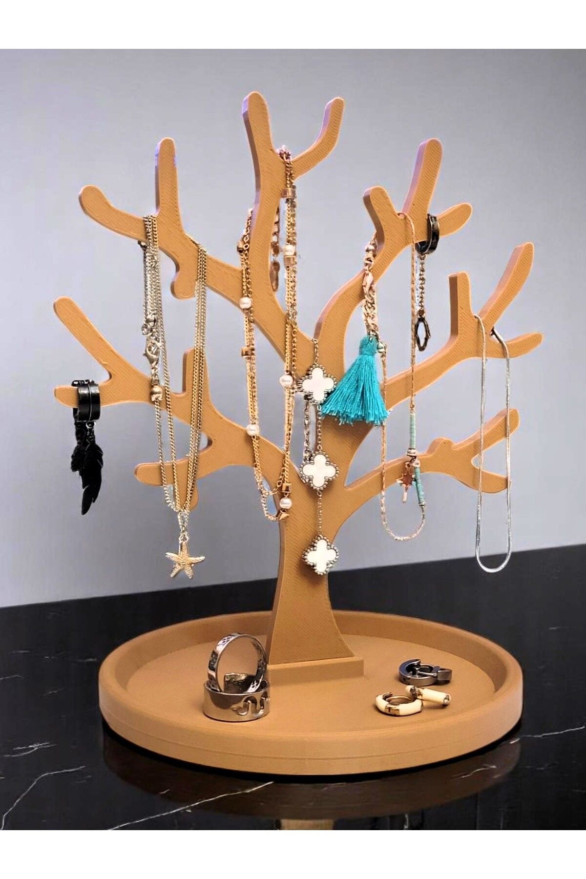 Mechano - Takı Ağacı Organizer - 3D Baskı - (Takılar sadece görsel amaçlı olup ürüne dahil değildir.)