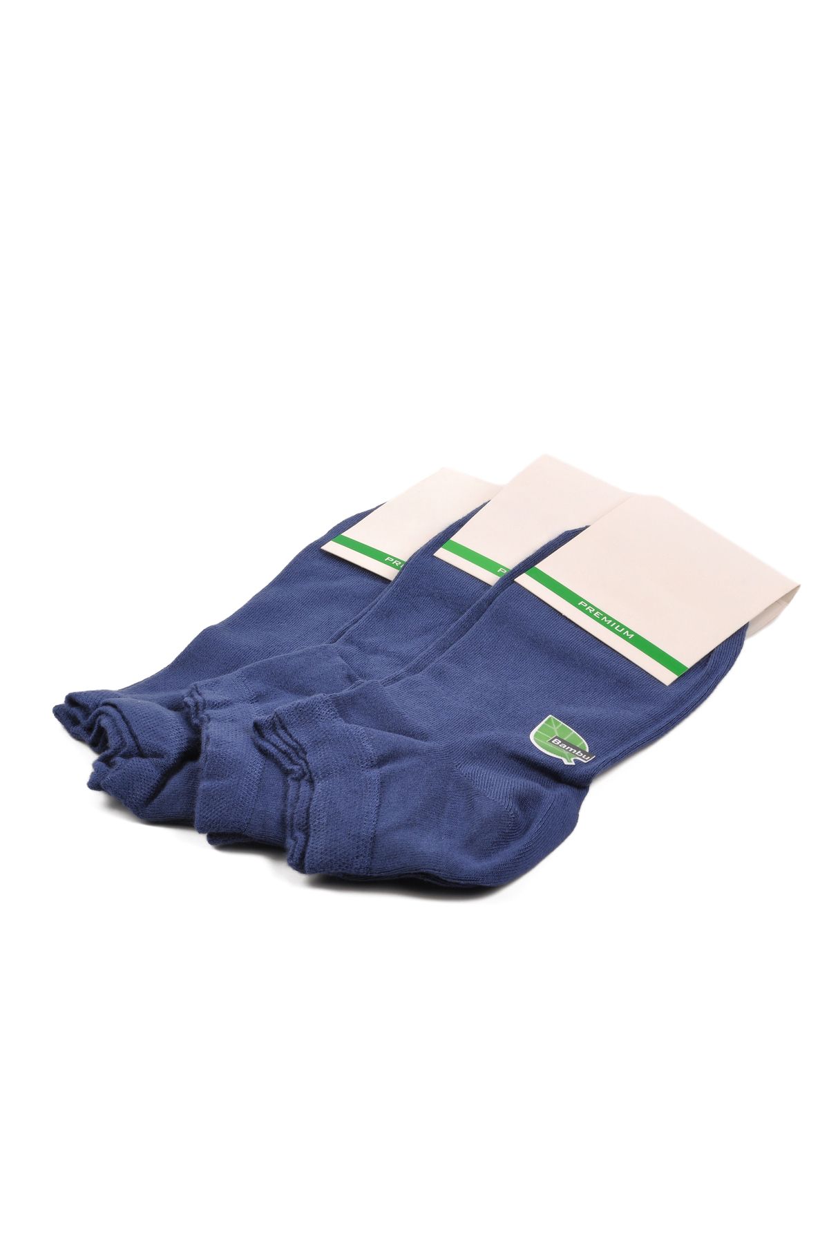 Aspor İndigo Mavi Unisex Çorap 3 lü Patik Çorap