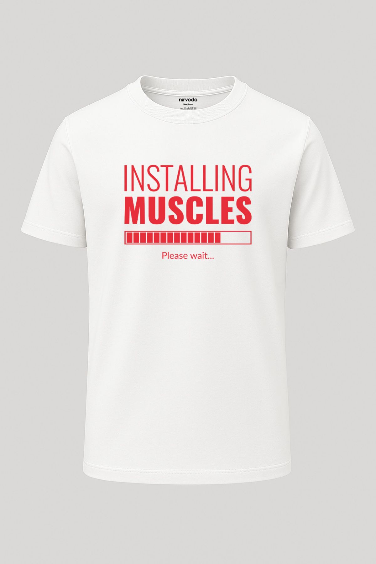 nirvoda Unisex Kas Yükleniyor Fitness Tişört - Spor T-shirt