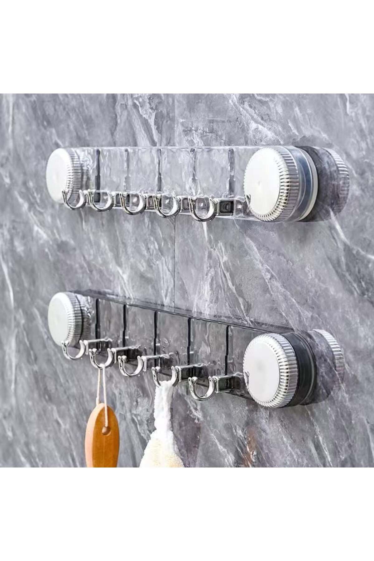 mucit home Askılık 5 kancalı vantuzlu