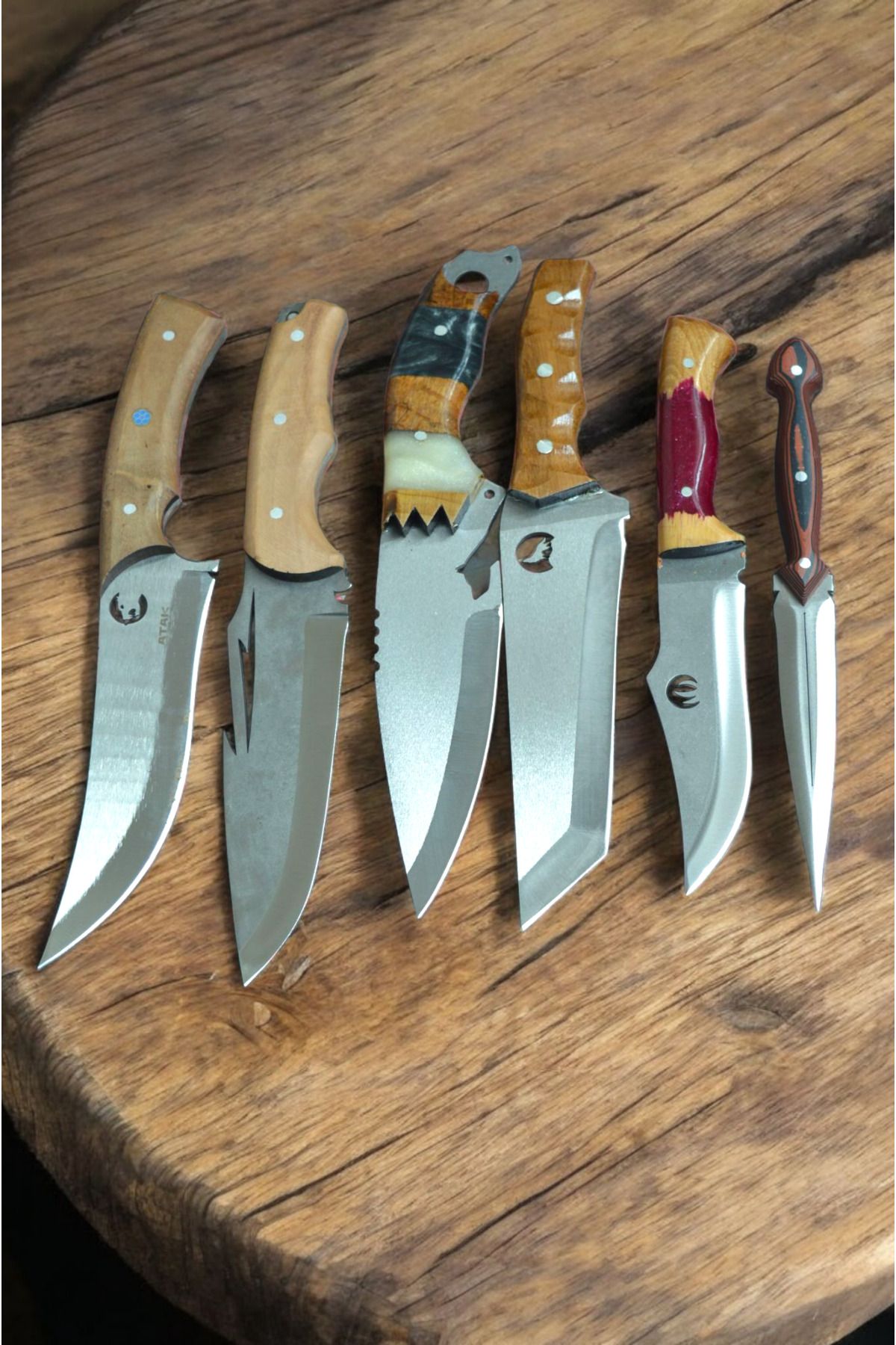 Kogus 4lü 5li 6li 7li 8li outdoor av ve kamp bıçağı mutfak bıçağı çakı