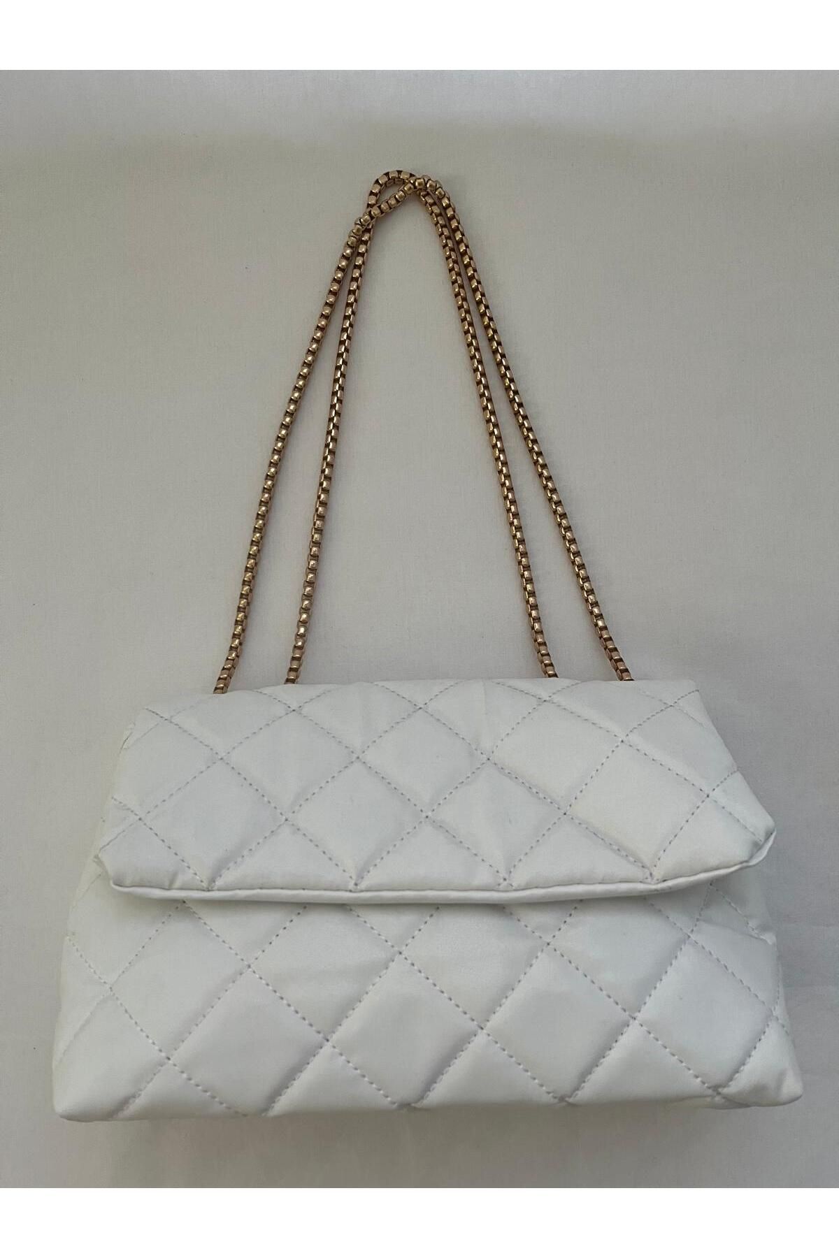GlamShop Kadın zincirli ayarlanabilir omuz ve kol çantası