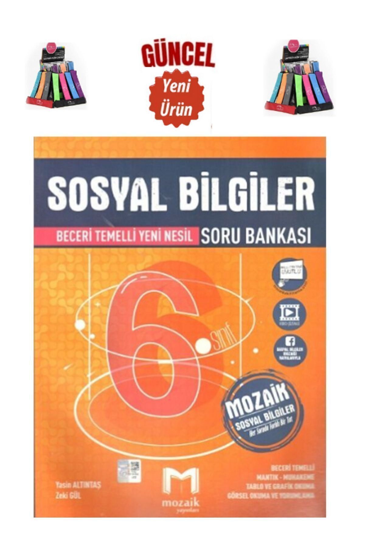 Marsis Yayınları Mozaik 6.Sınıf Çözülebilir Yeni Nesil Sosyal Bilgiler Soru Bankası+Cambridge Kalemlik