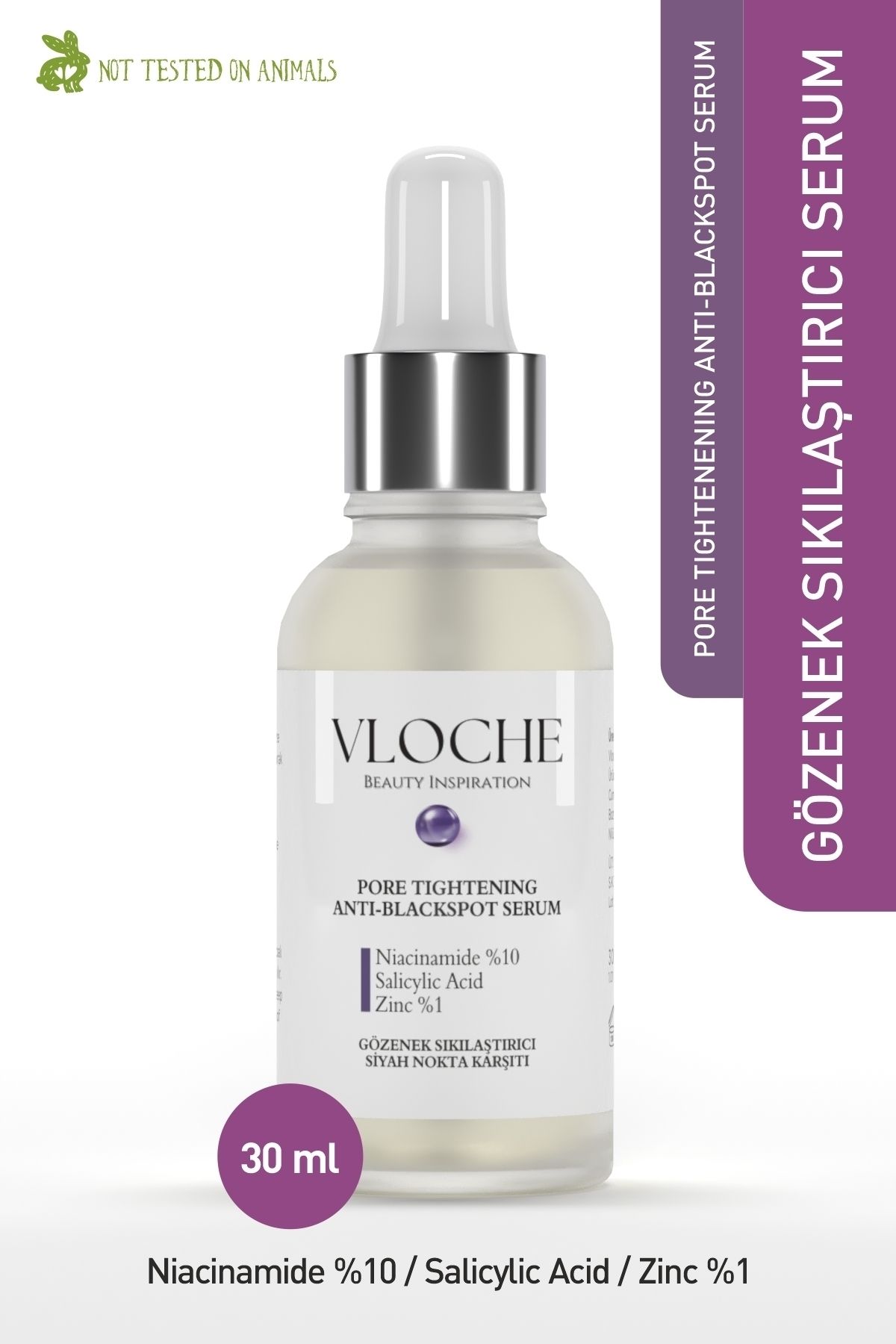Yağlı Ve Karma Ciltler İçin Gözenek Sıkılaştırıcı Siyah Nokta Karşıtı Serum
