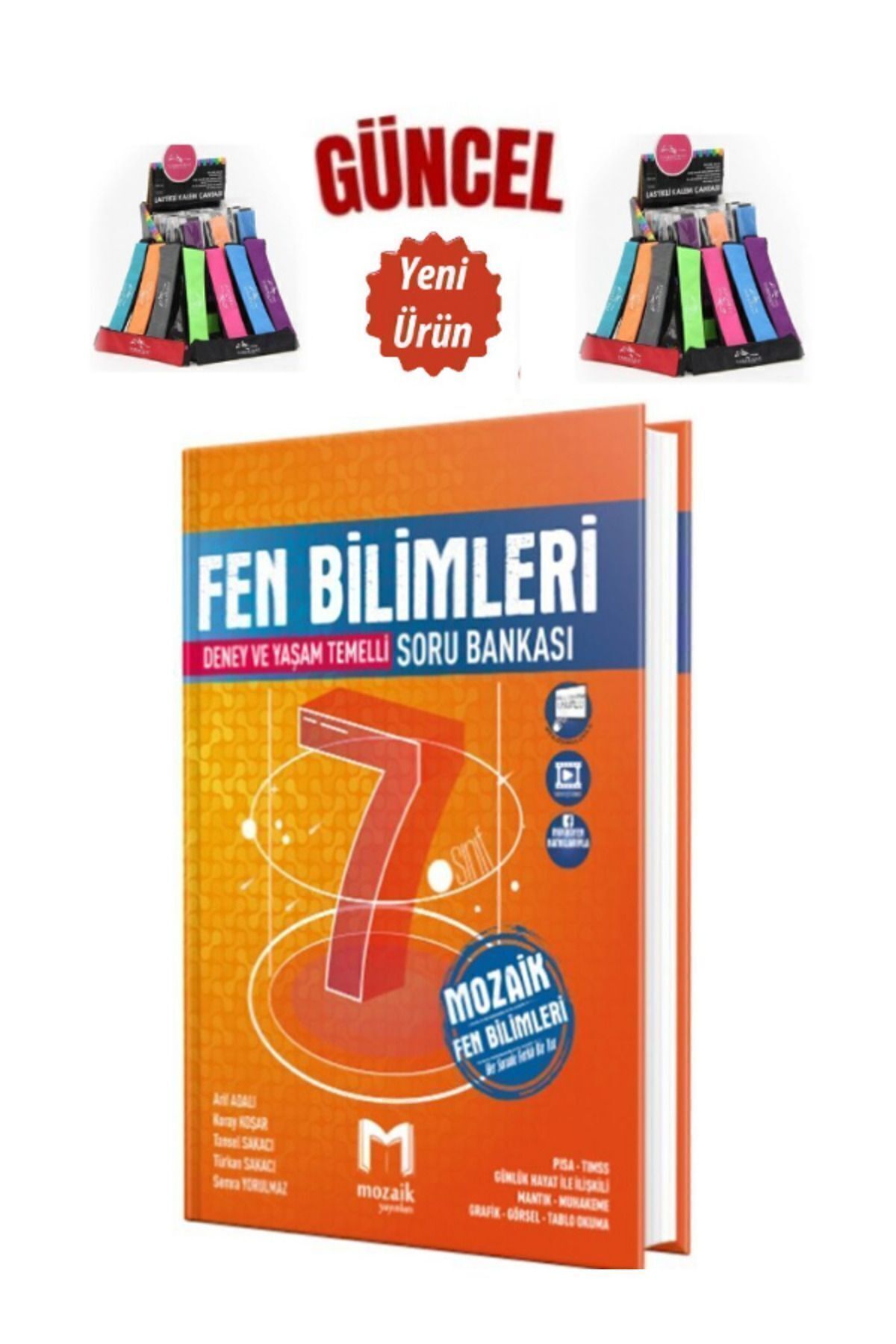 Marsis Yayınları Mozaik 7.Sınıf Çözülebilir Yeni Nesil Fen Bilimleri Soru Bankası+Cambridge Kalemlik