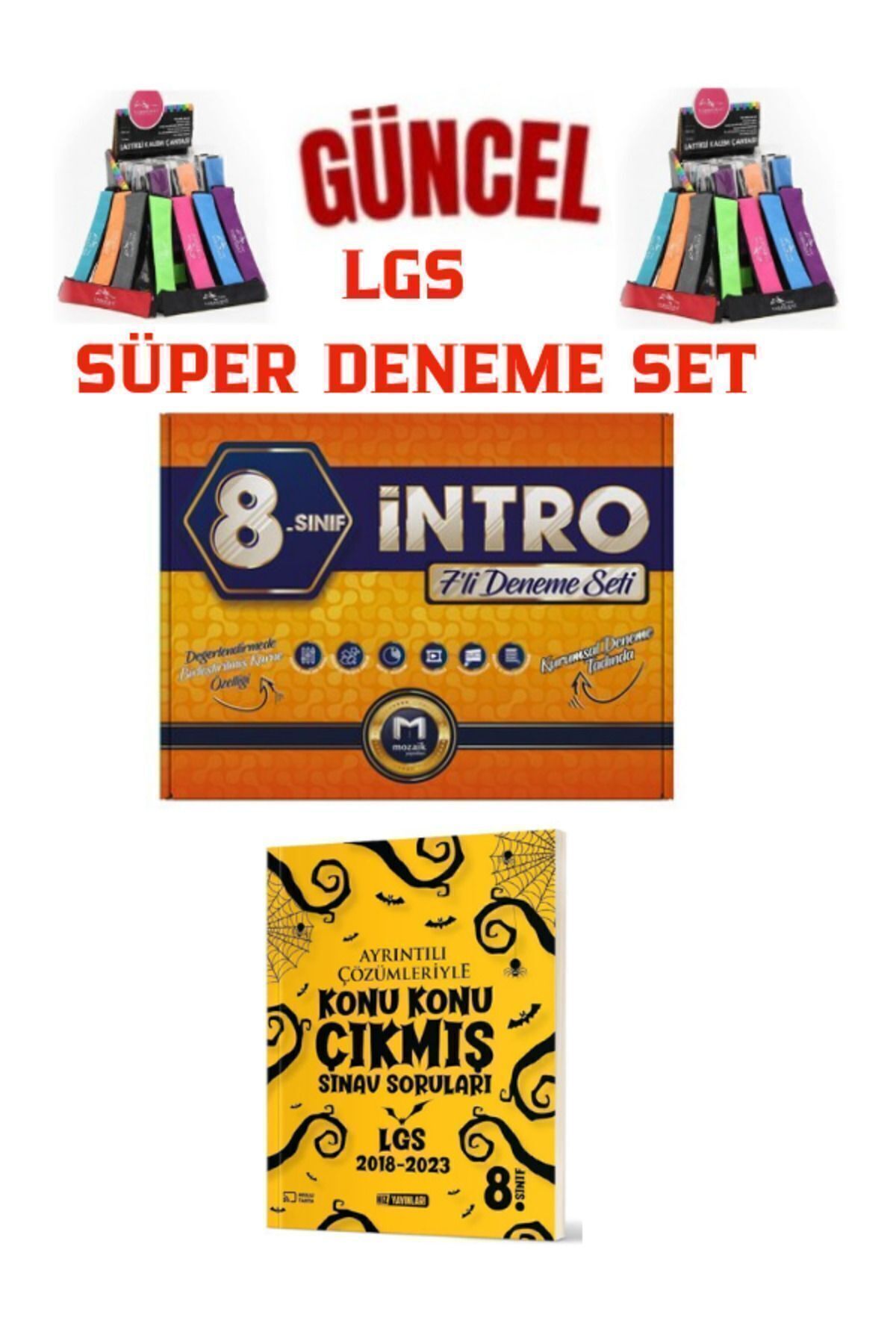 Marsis Yayınları Mozaik 8.Sınıf Lgs Hazırlık 7 İntro Deneme+Hız Yayınları (18-'23) Lgs Çıkmış Sorular+Kalemlik
