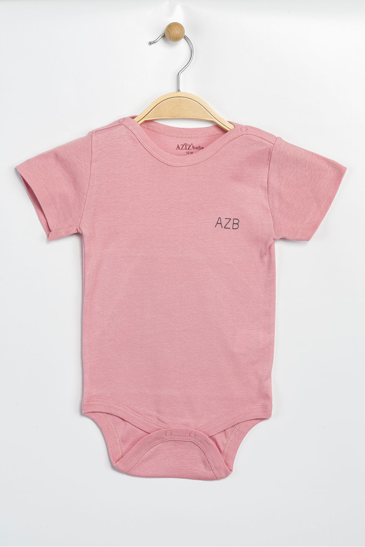 Aziz Bebe Erkek Kız Bebek Çıtçıtlı % 100 Pamuk Body & Zıbın