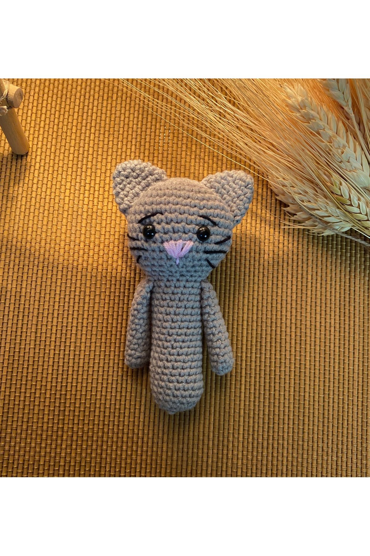 yucin Bebek çıngırak ,hayvan tanıma,minik oyuncak,Amigurumi oyuncak kedi
