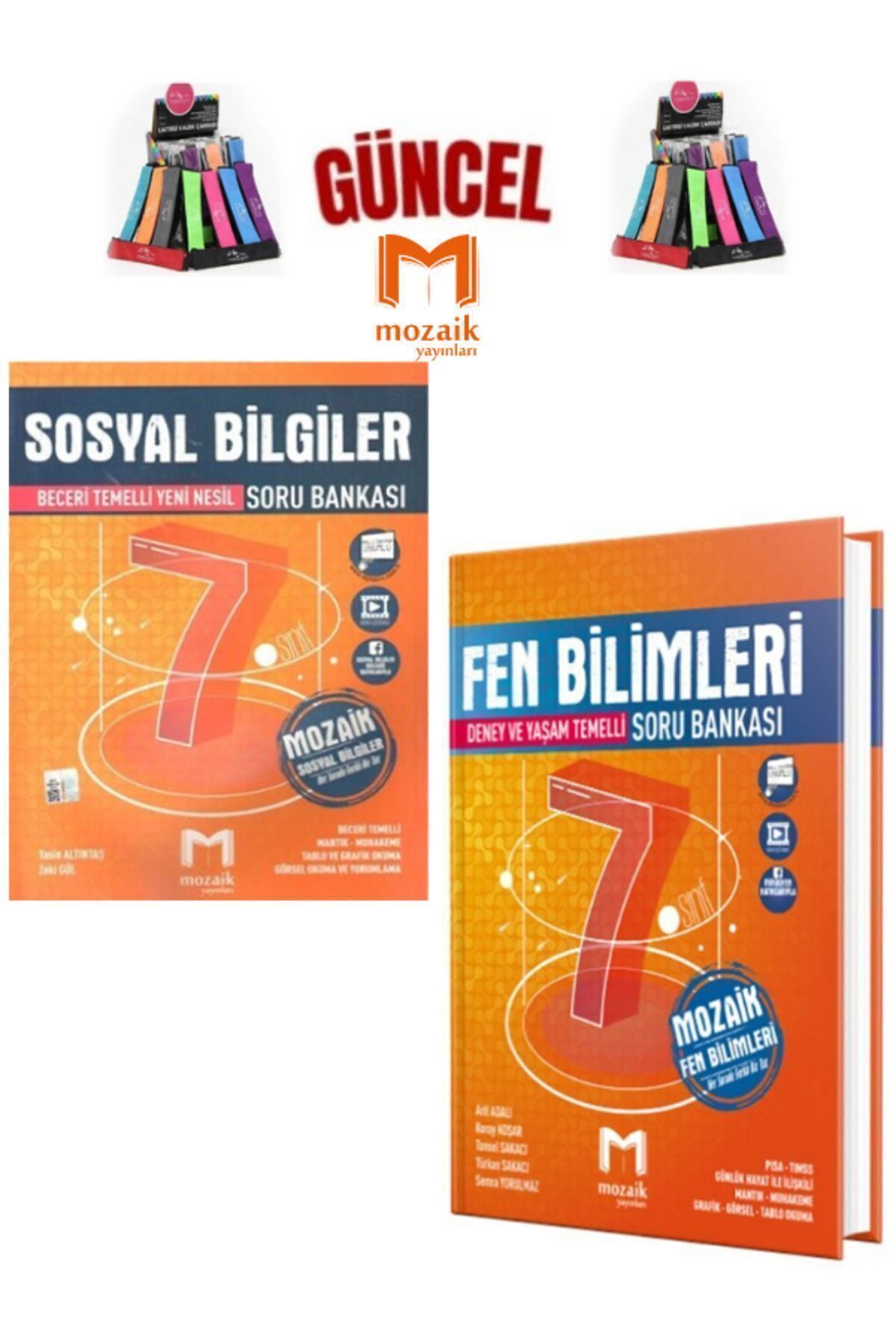 Marsis Yayınları Mozaik 7.Sınıf Sosyal-Fen Bilimleri Video Çözümlü Soru Bankası Seti+Kalemlik