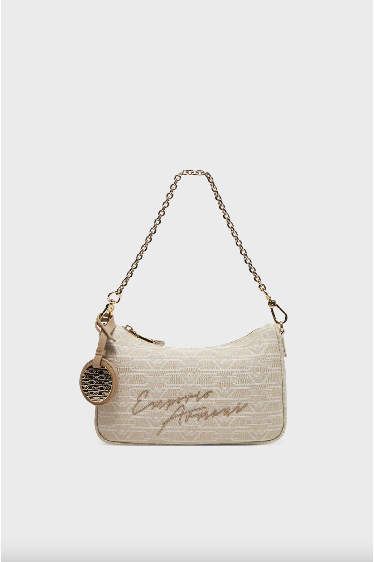 Emporio Armani Embroidered Logo Shoulder Bag