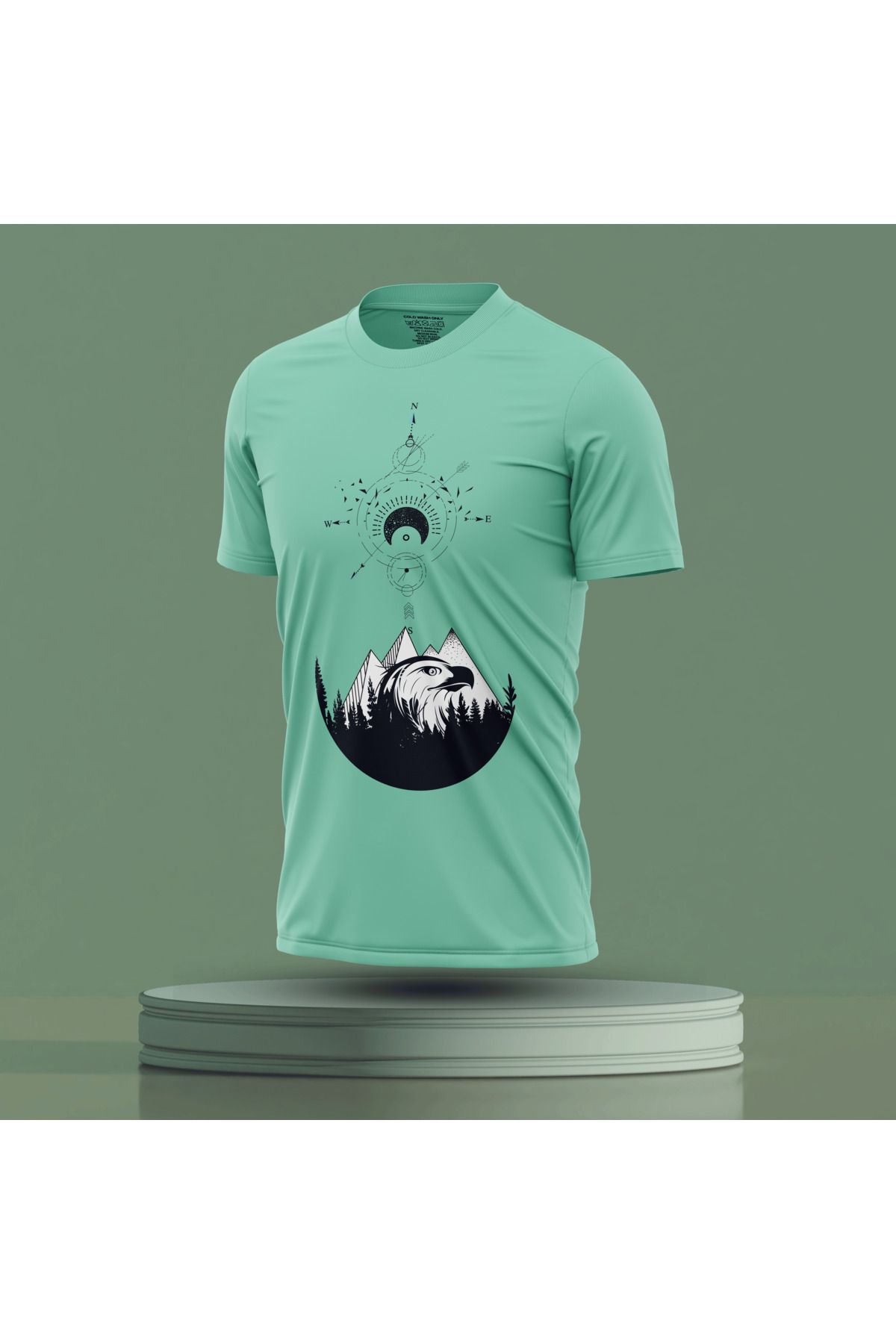 Bulvar Lee Erkek Sıfır Yaka Baskılı Yazlık T-Shirt