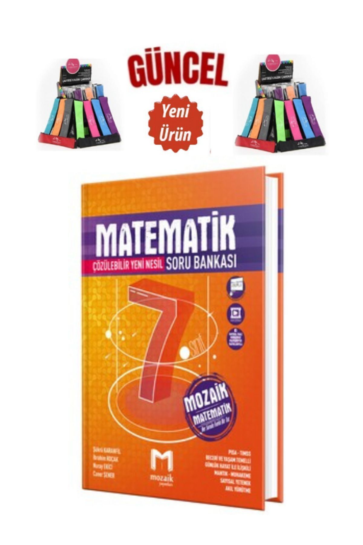 Marsis Yayınları Mozaik 7.Sınıf Çözülebilir Yeni Nesil Matematik Soru Bankası+Cambridge Kalemlik