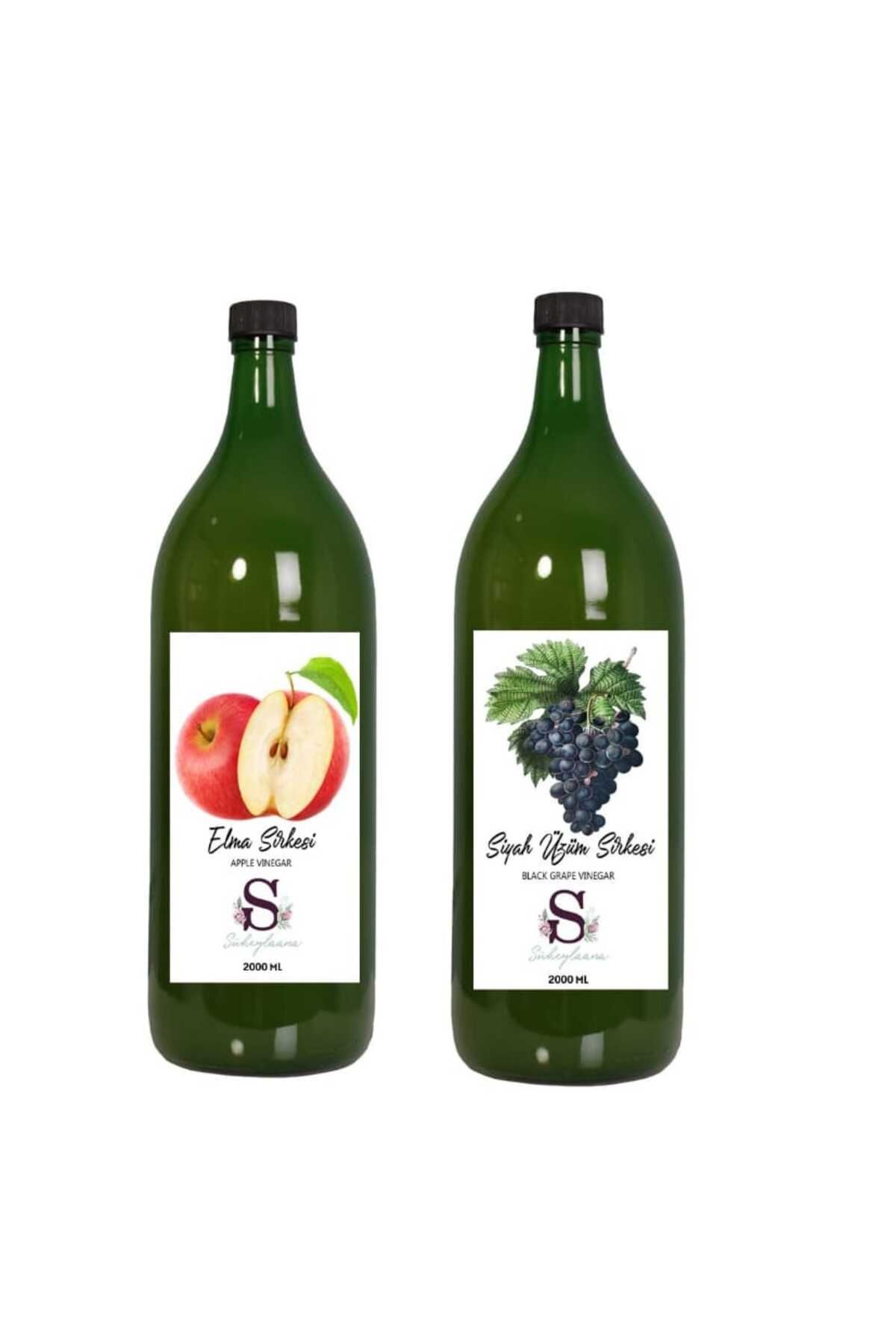 Süheylaana Doğal Enginar Sirkesi 2000 Ml - Doğal Siyah Üzüm Sirkesi 2000 Ml