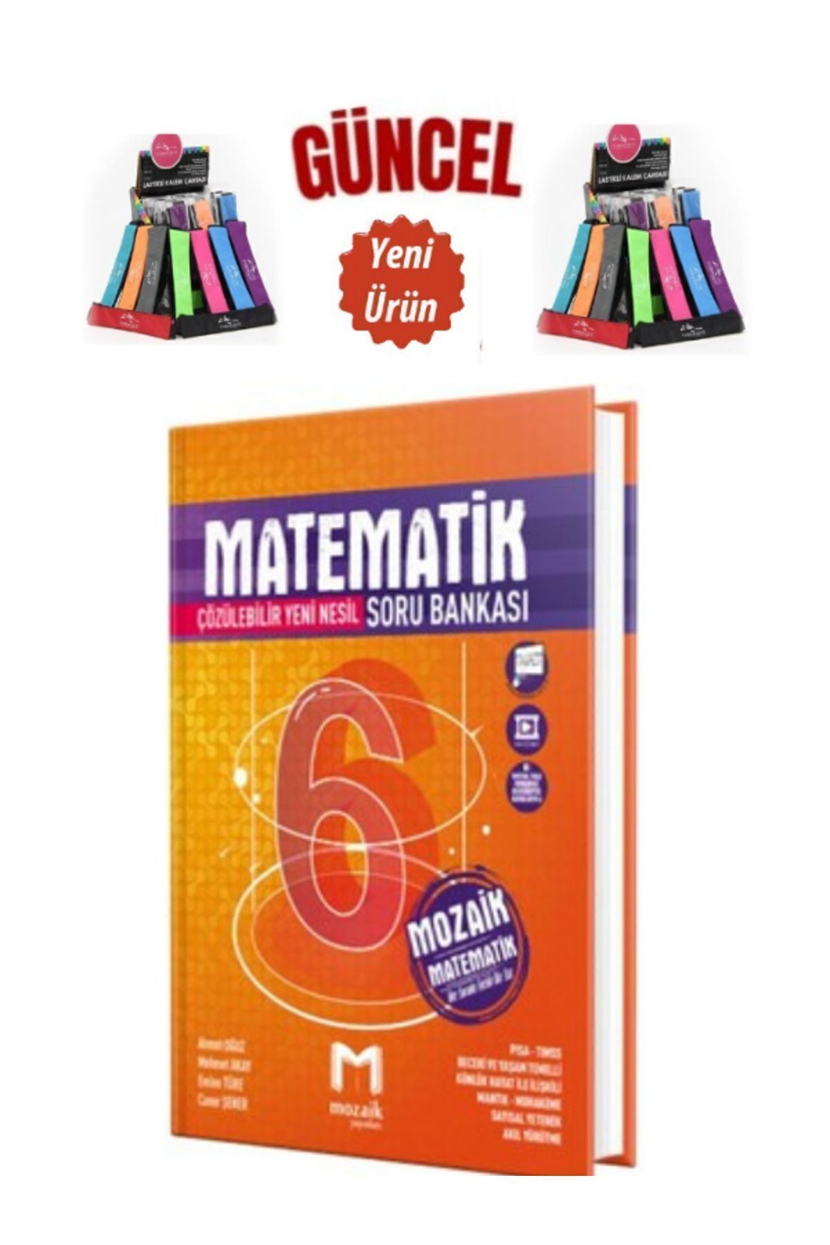 Marsis Yayınları Mozaik 6.Sınıf Çözülebilir Yeni Nesil Matematik Soru Bankası+Cambridge Kalemlik