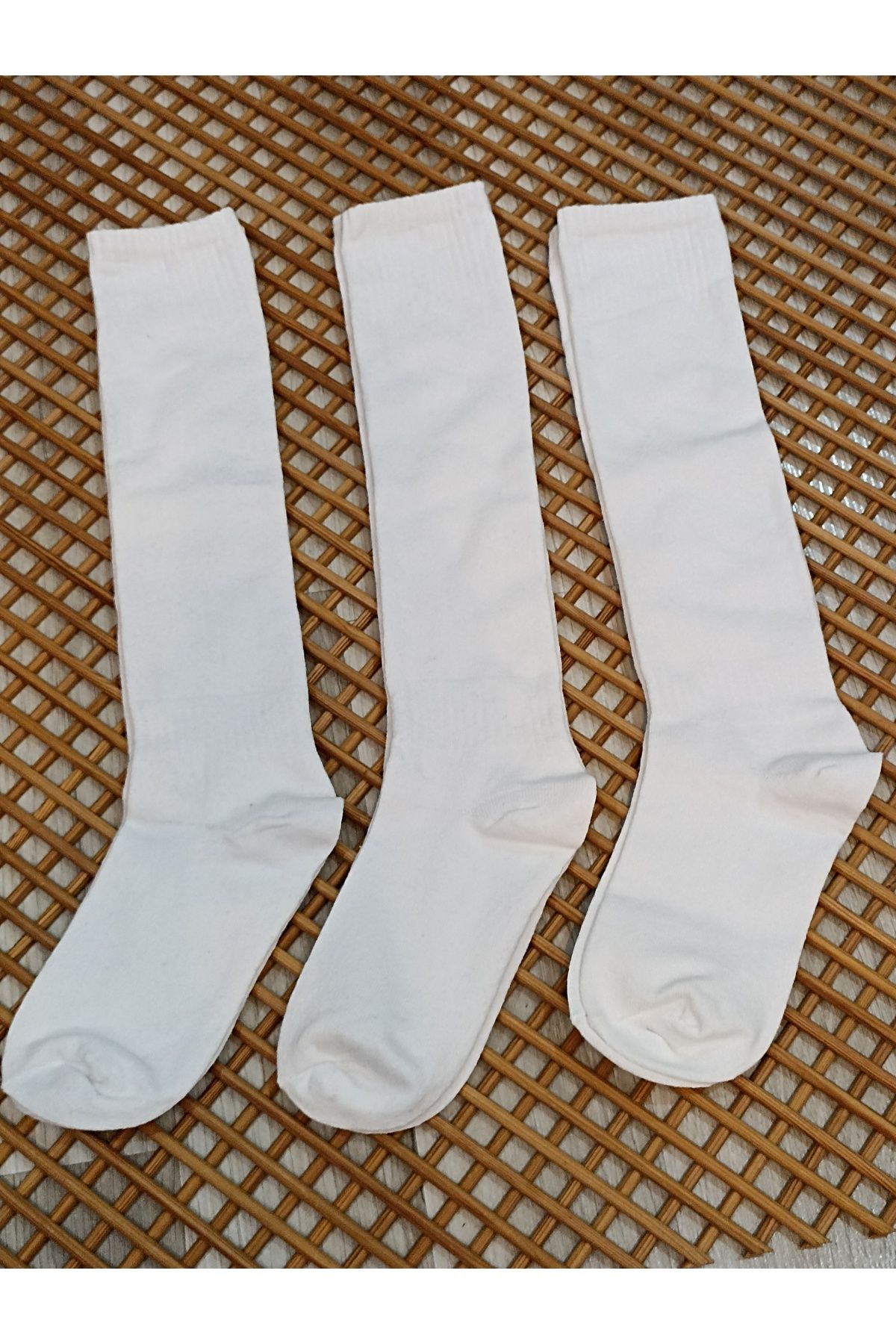 Rocks For Unisex 3 Çift Futbol Çorabı Uzun Tozluk Halı Saha Çorabı Pamuklu