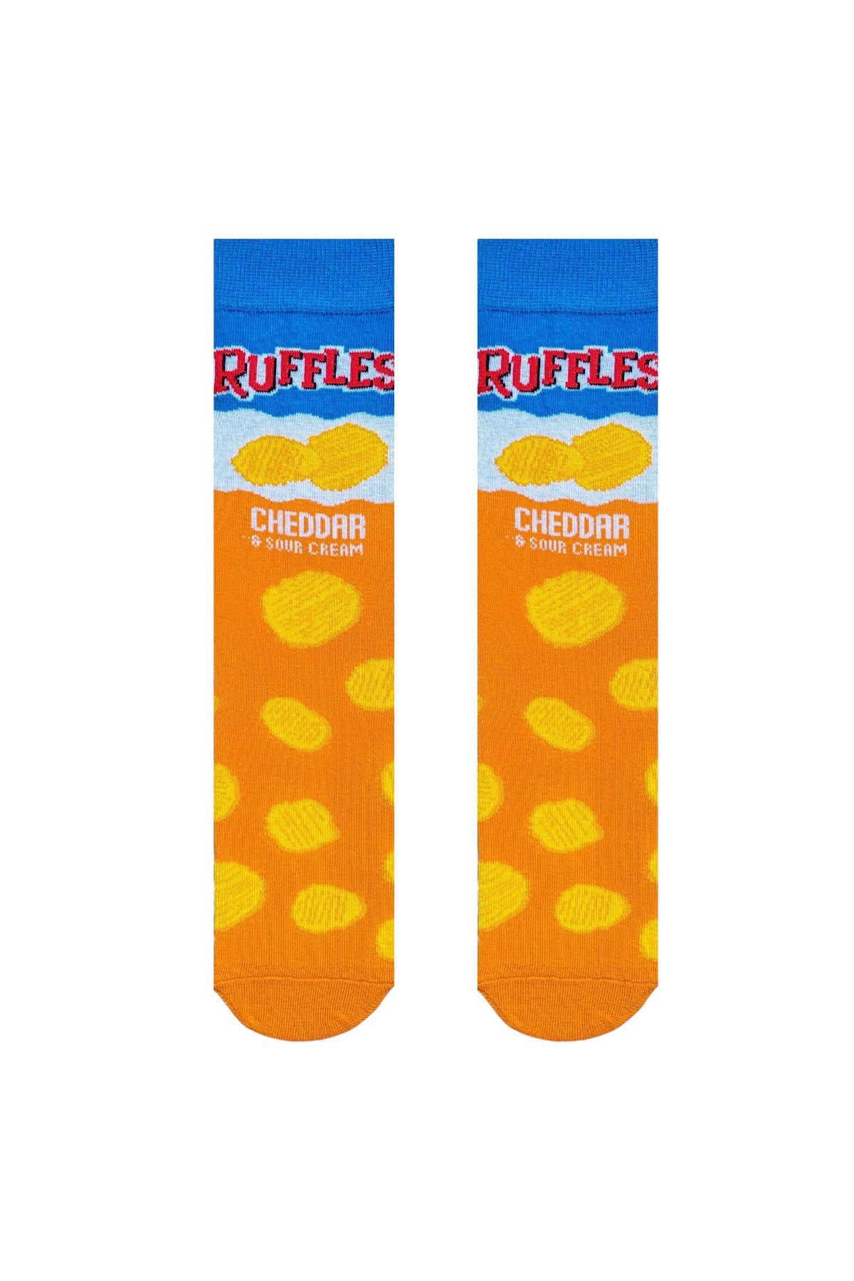 ZEYZEY MONKEY-Set of 5 Chips Themed Mixed Patterned Socks in a Special Box 6