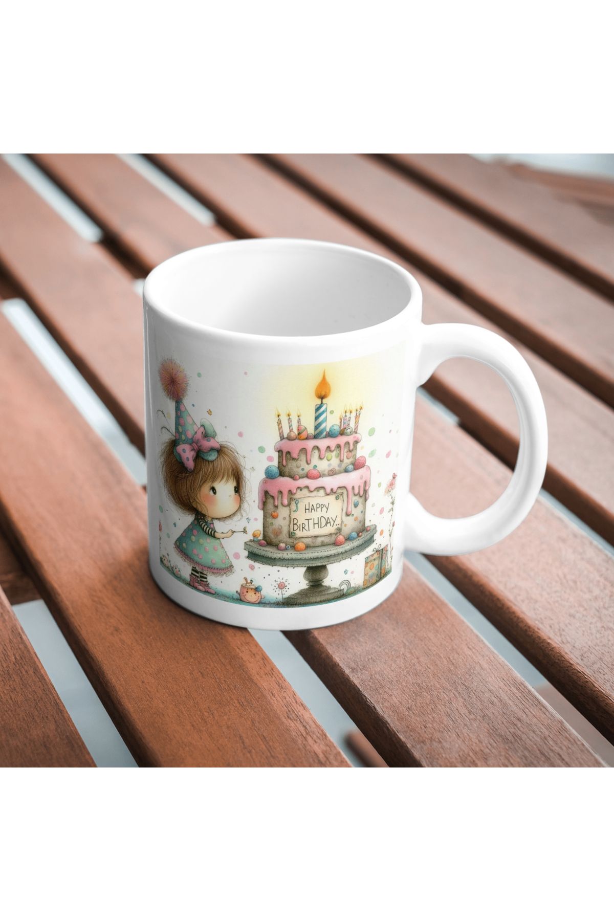 freyja design happy birthday temalı kupa bardak