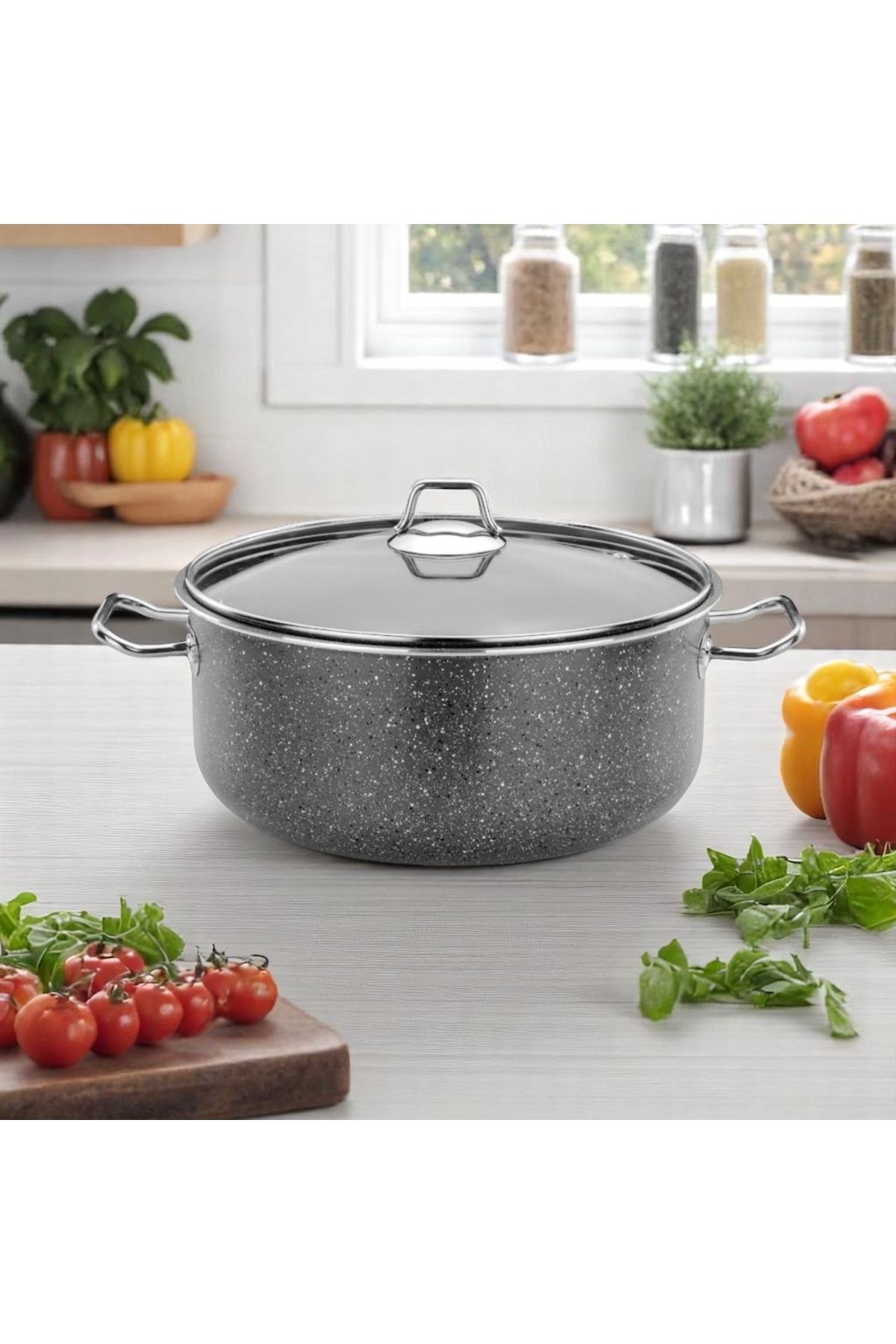Ulutaş Granit Maxi Derin Tencere Metal Kulp 40 Cm 25,00 Litre.