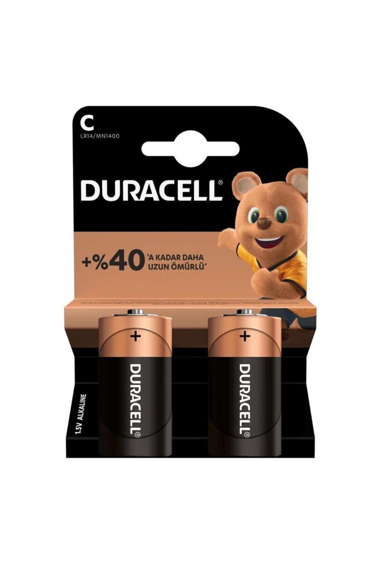 POEBGO FAMİLY'S DURACELL LR14/MN1400 C ORTA BOY PİL 2Lİ PAKET (5162)