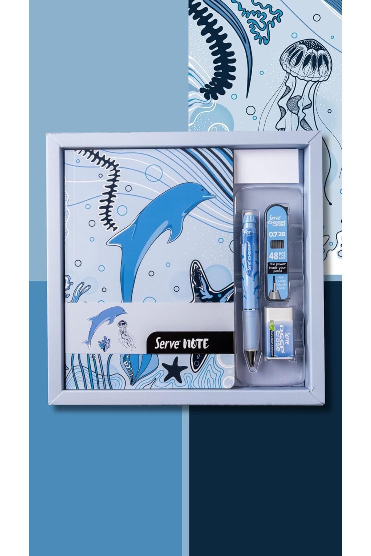 STOREMAX sellbuystore DEFTER SETI - DESENLİ GÖK MAVİ ÖZEL KUTUDA 1053513