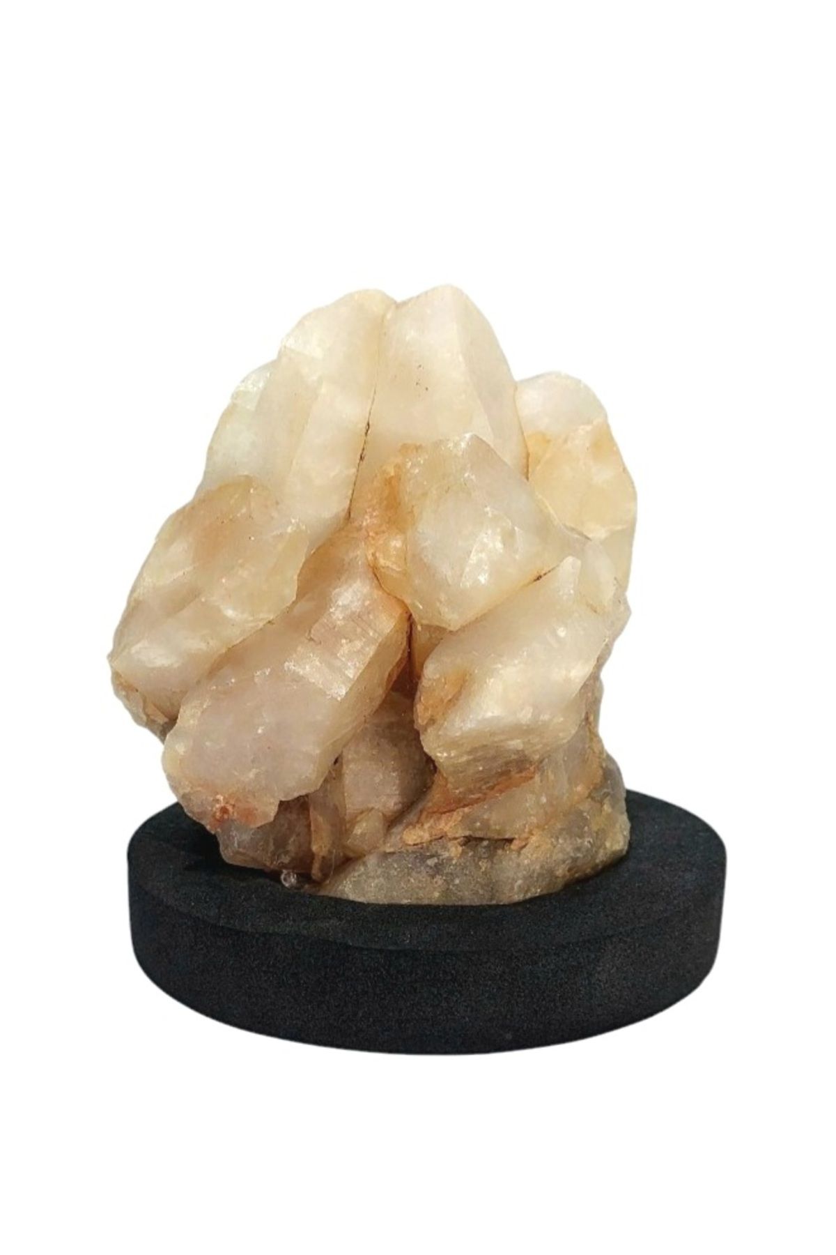 Marmaris Atelier Sitrin ve Pembe Kuars Karışımı İrı Kristalli Doğal Taş Dekor 788gr