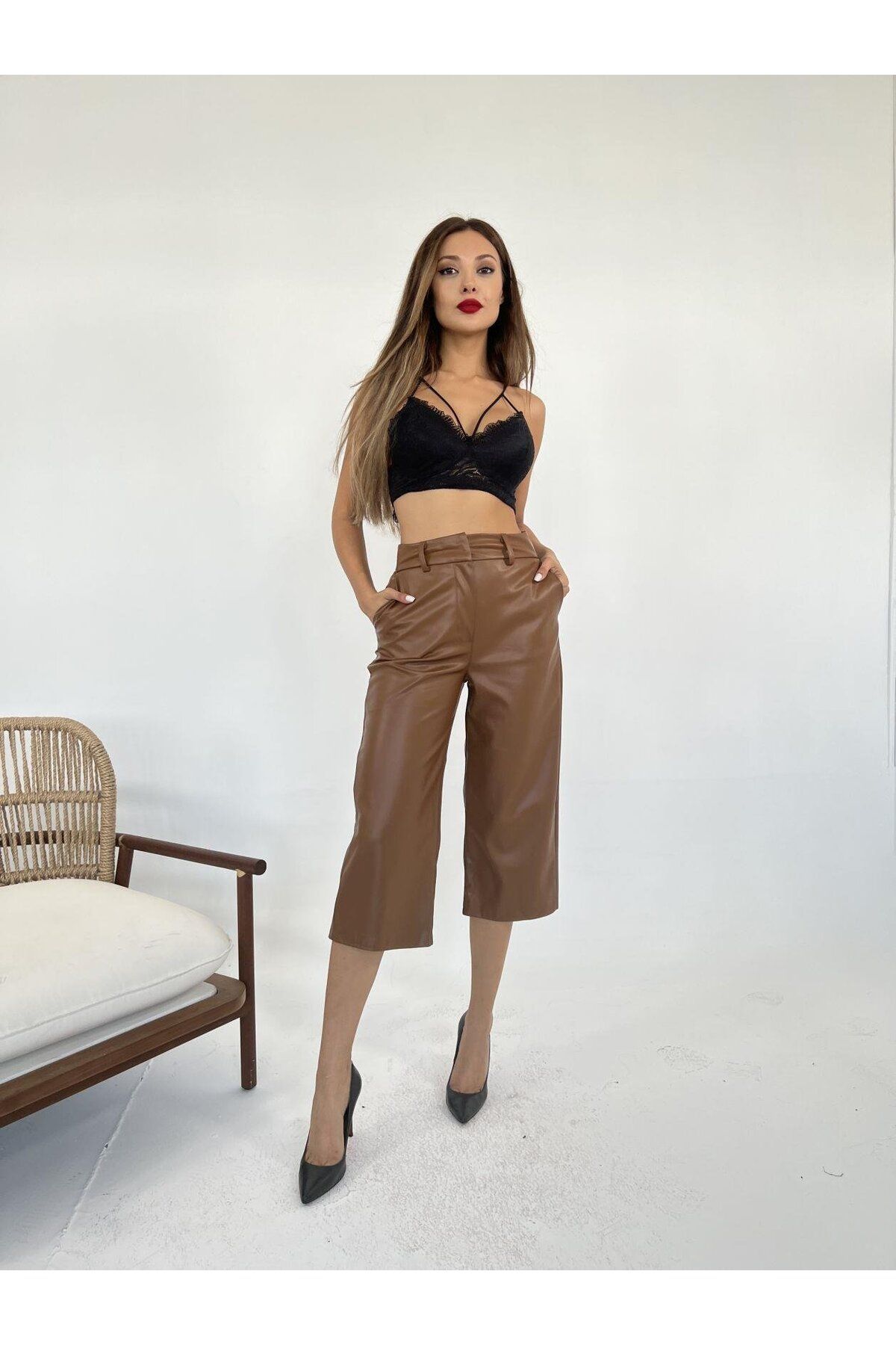 MRA Fashion 5054 PANTOLON-KAHVE