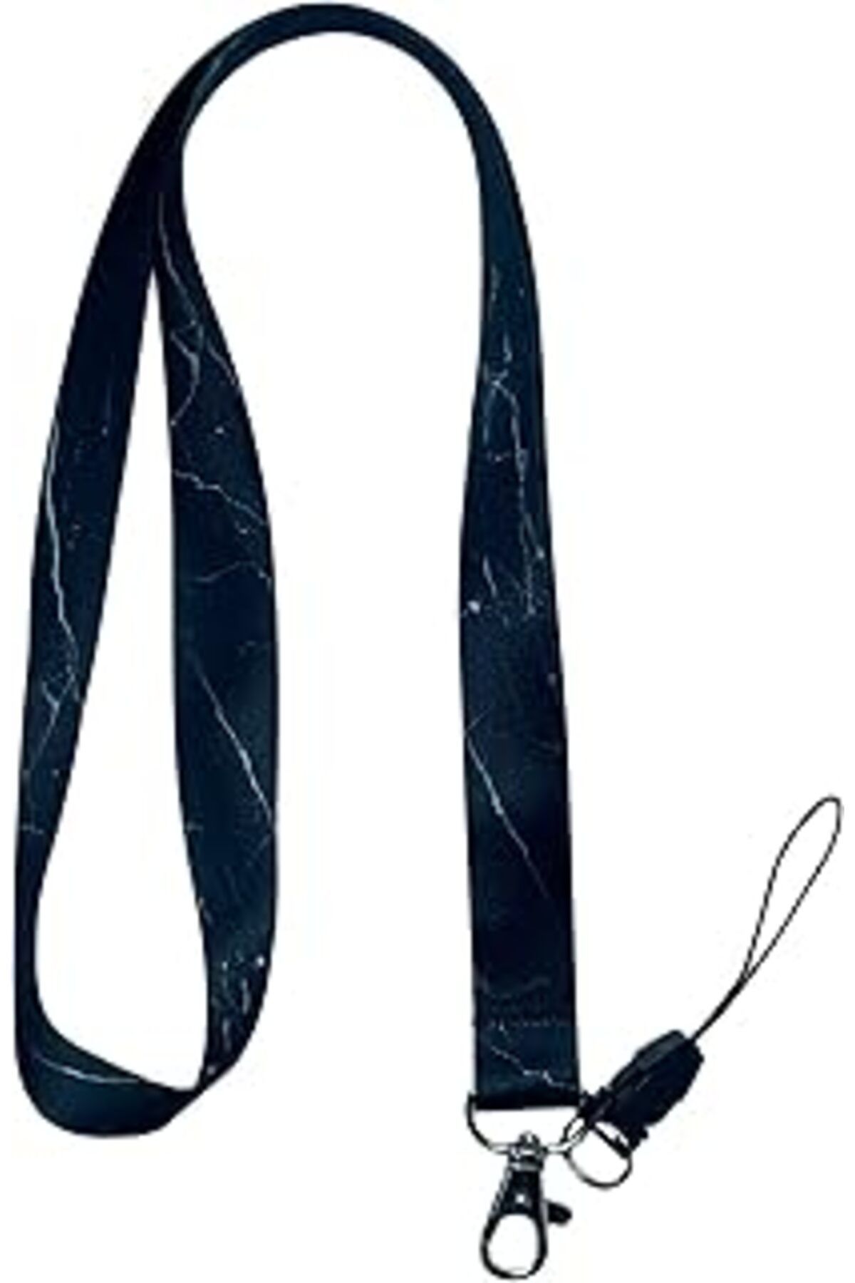 Mu Art Ahşap Stormistoretr Siyah Mermer Boyun Ipi Telefon Askısı Lanyard